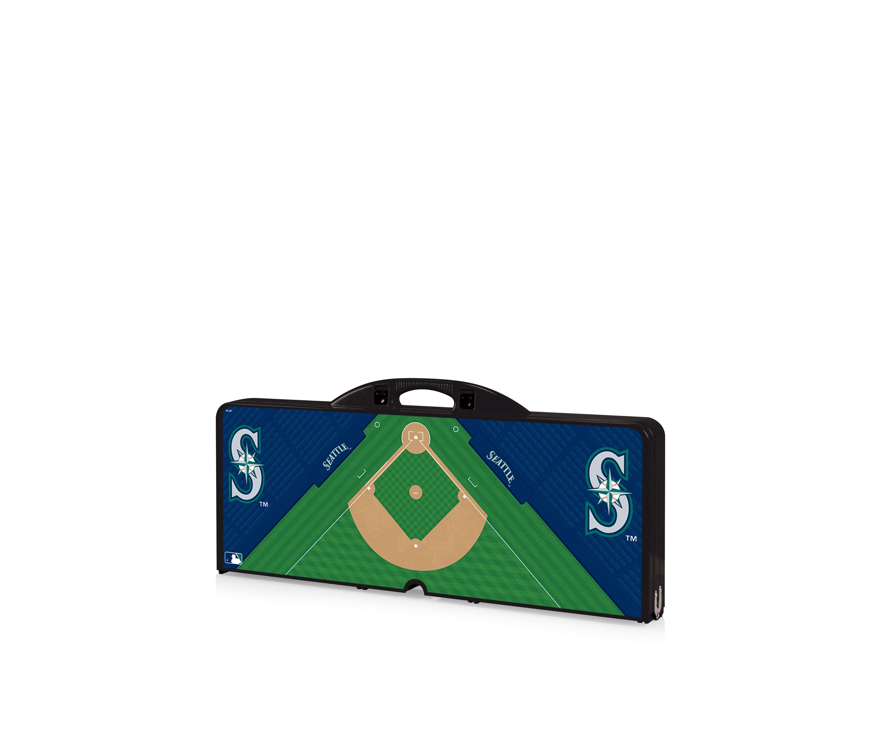 MLB Seattle Mariners Picnic Table Portable Folding Table with Seats