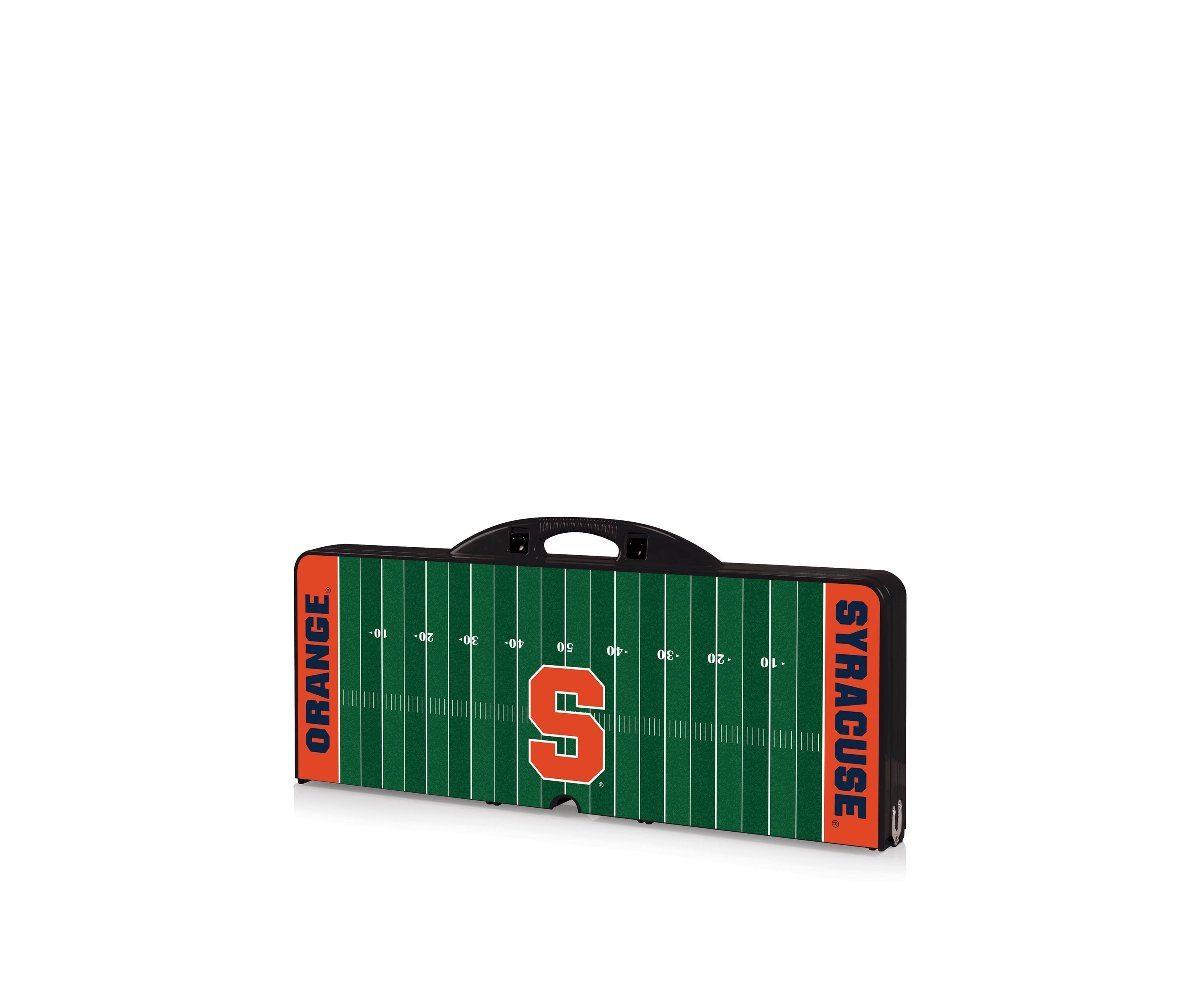 NCAA Syracuse Orange Picnic Table Portable Folding Table with Seats