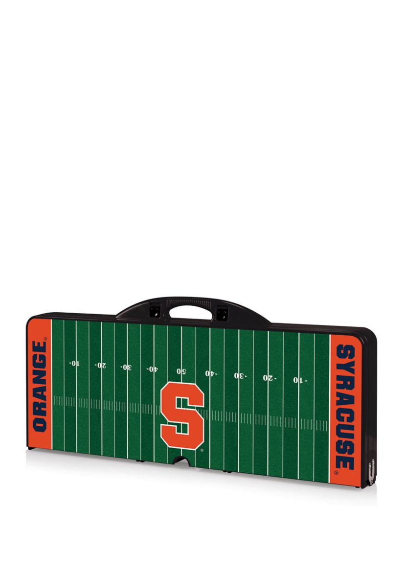 NCAA Syracuse Orange Picnic Table Portable Folding Table with Seats