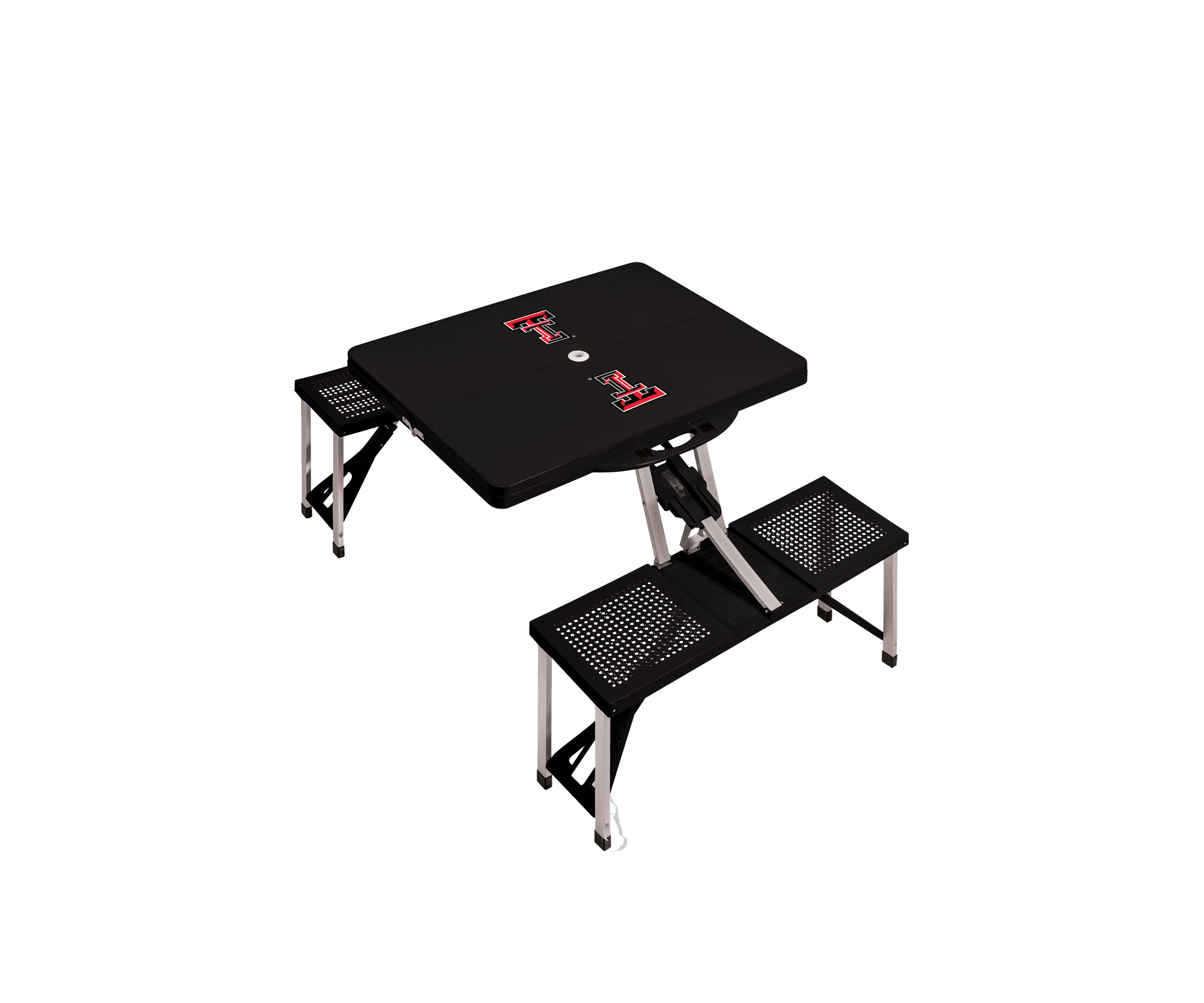 NCAA Texas Tech Red Raiders Picnic Table Portable Folding Table with Seats