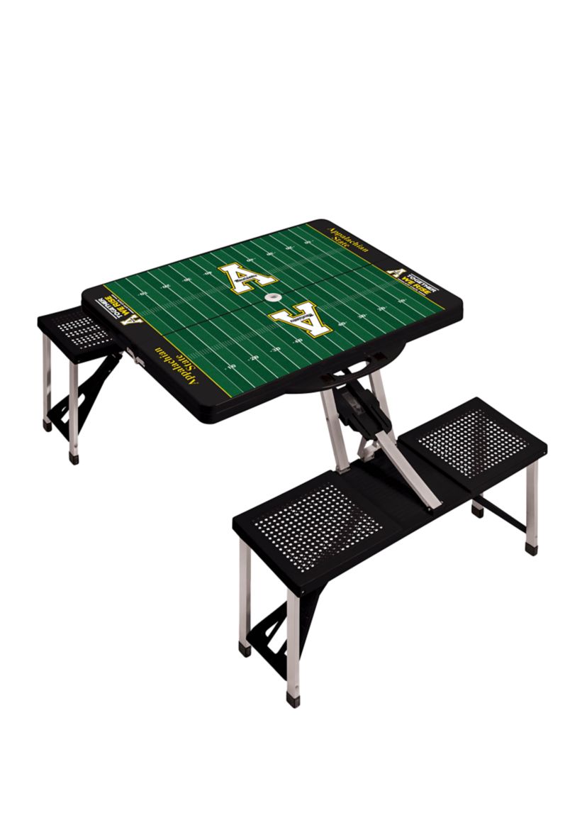 NCAA Appalachian State Mountaineers Picnic Table Portable Folding Table with Seats