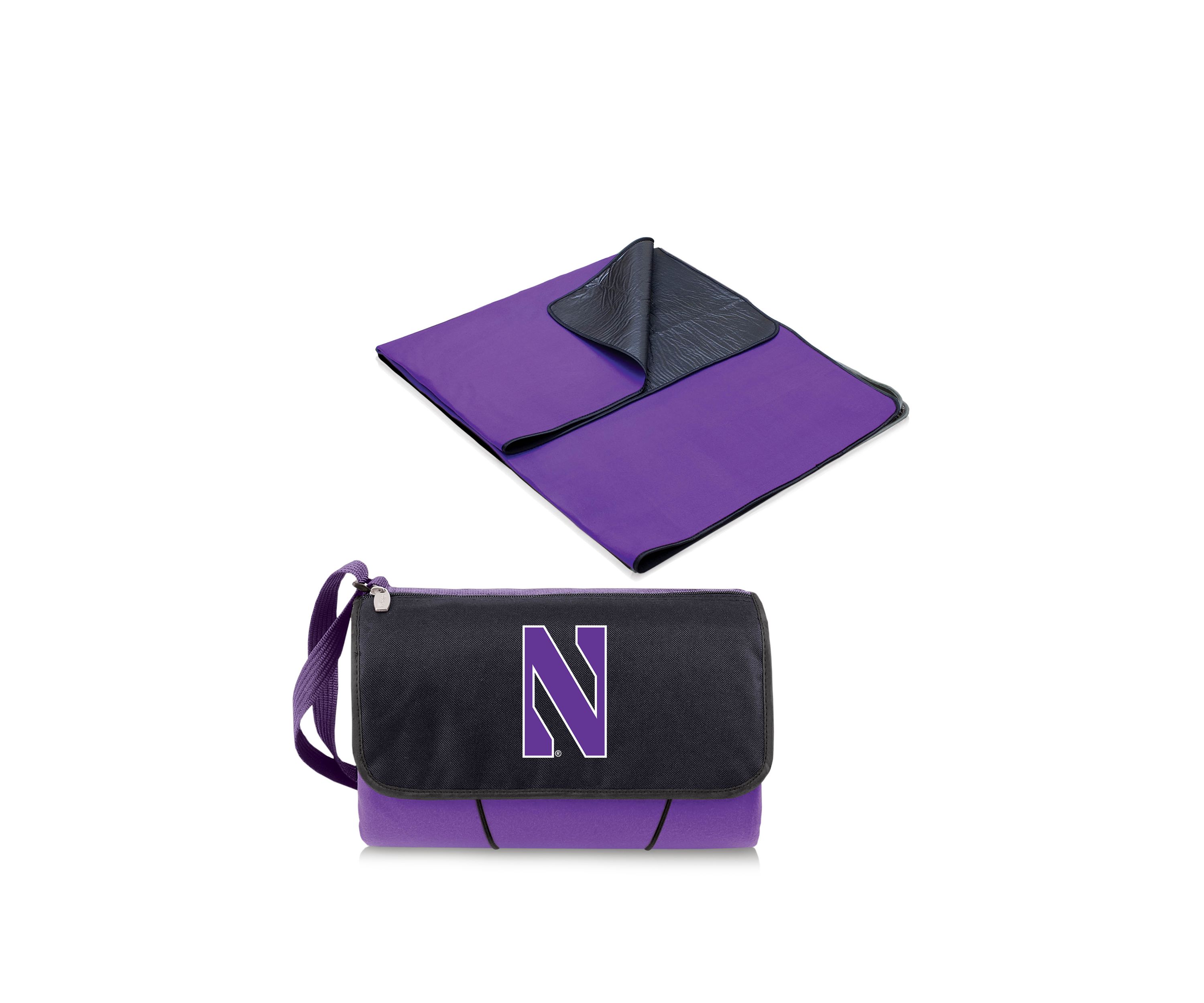 NCAA Northwestern Wildcats Blanket Tote Outdoor Picnic Blanket