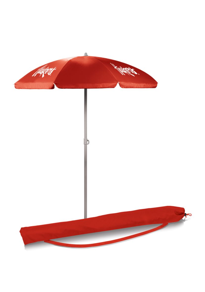NCAA Nebraska Cornhuskers 5.5 Foot Portable Beach Umbrella