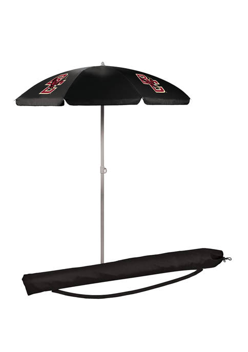 Small Patio Umbrella Beach Chair Umbrella NCAA NC State Wolfpack Outdoor Canopy Sunshade Beach Umbrella 5.5' 