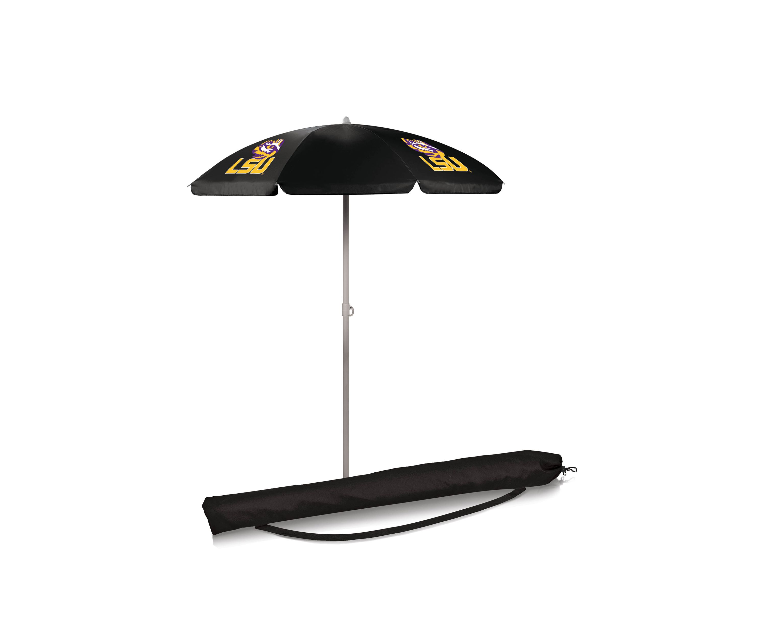 NCAA LSU Tigers 5.5 Foot Portable Beach Umbrella