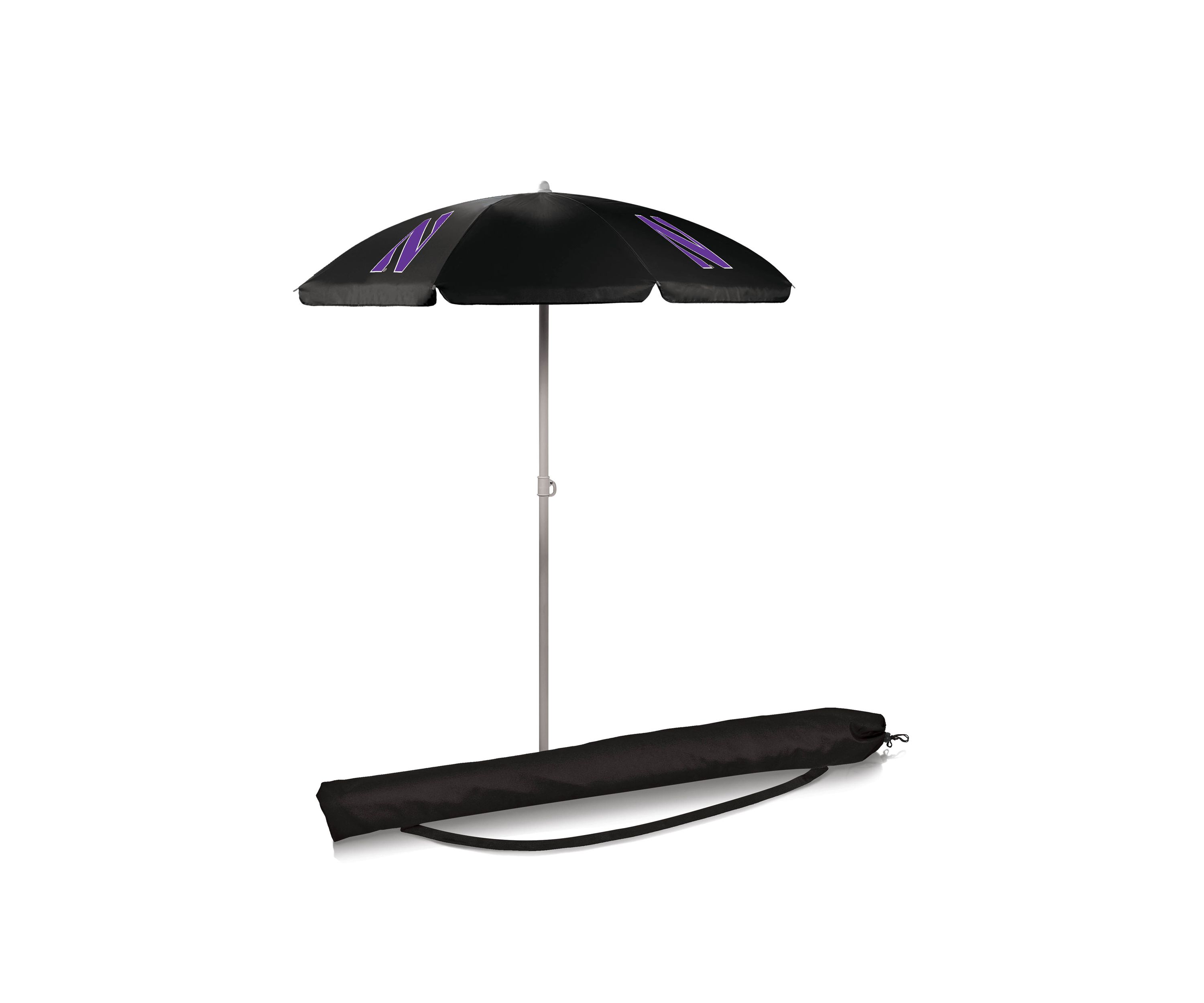NCAA Northwestern Wildcats 5.5 Foot Portable Beach Umbrella
