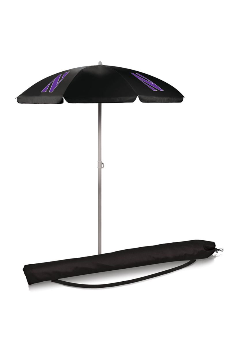 NCAA Northwestern Wildcats 5.5 Foot Portable Beach Umbrella