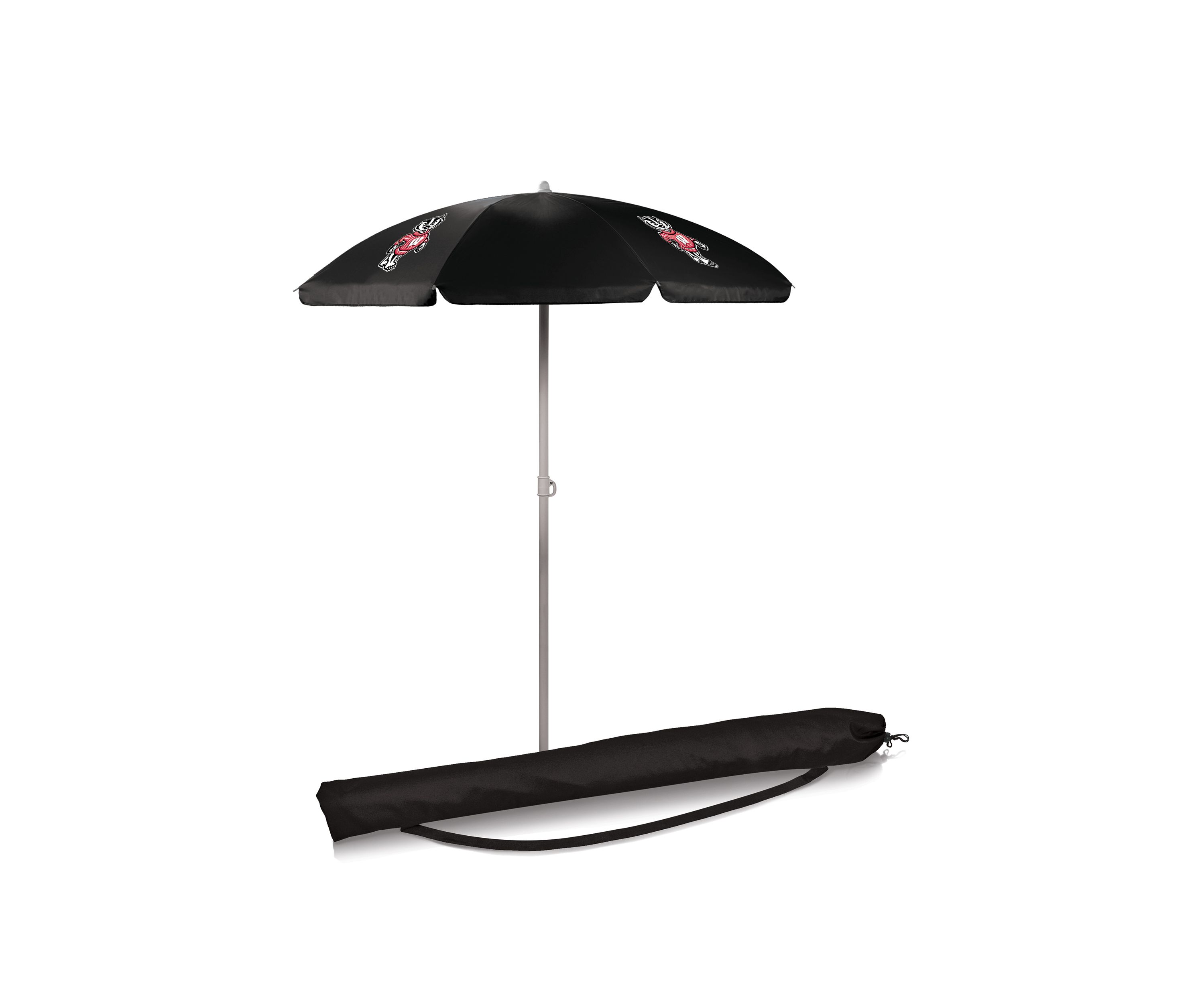 NCAA Wisconsin Badgers 5.5 Foot Portable Beach Umbrella