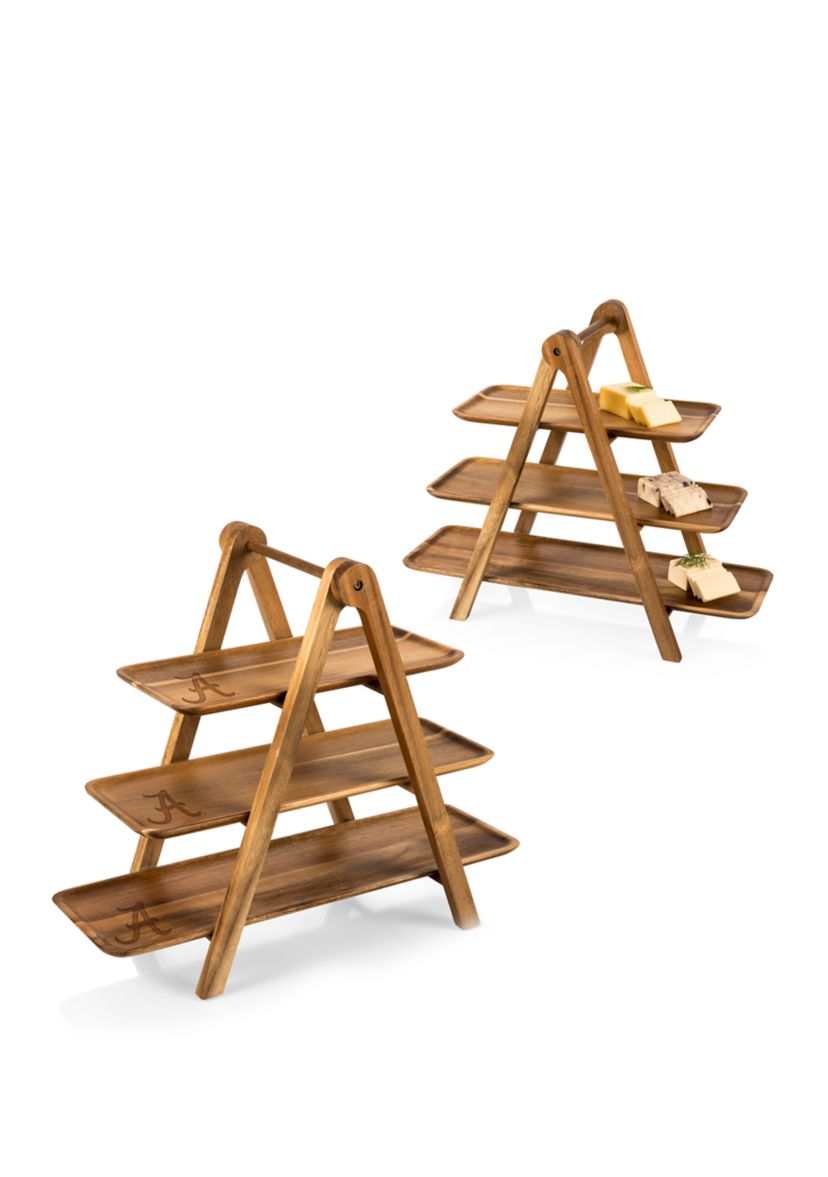 NCAA Alabama Crimson Tide Serving Ladder 3 Tiered Serving Station 