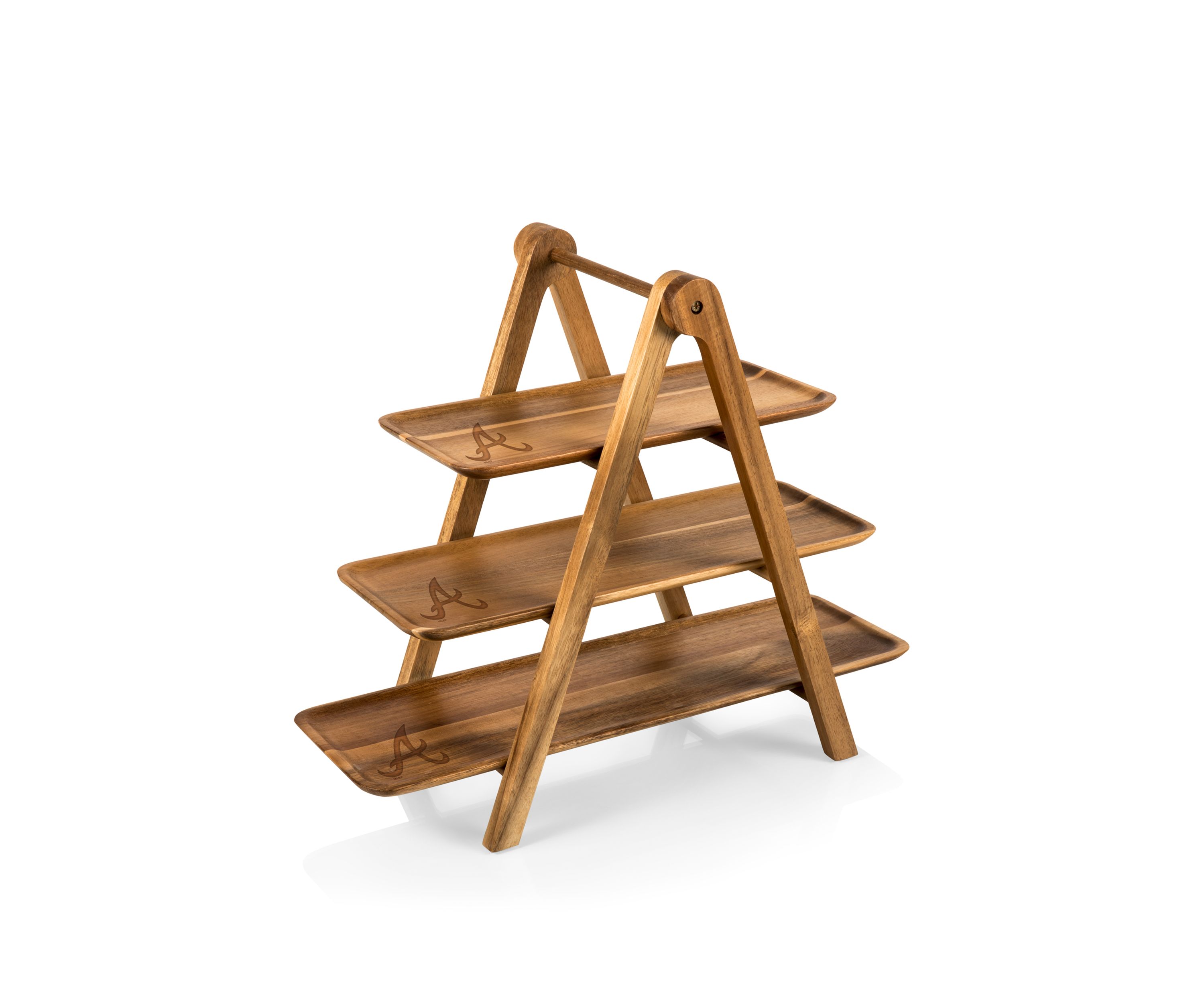 MLB Atlanta Braves Serving Ladder - 3 Tiered Serving Station