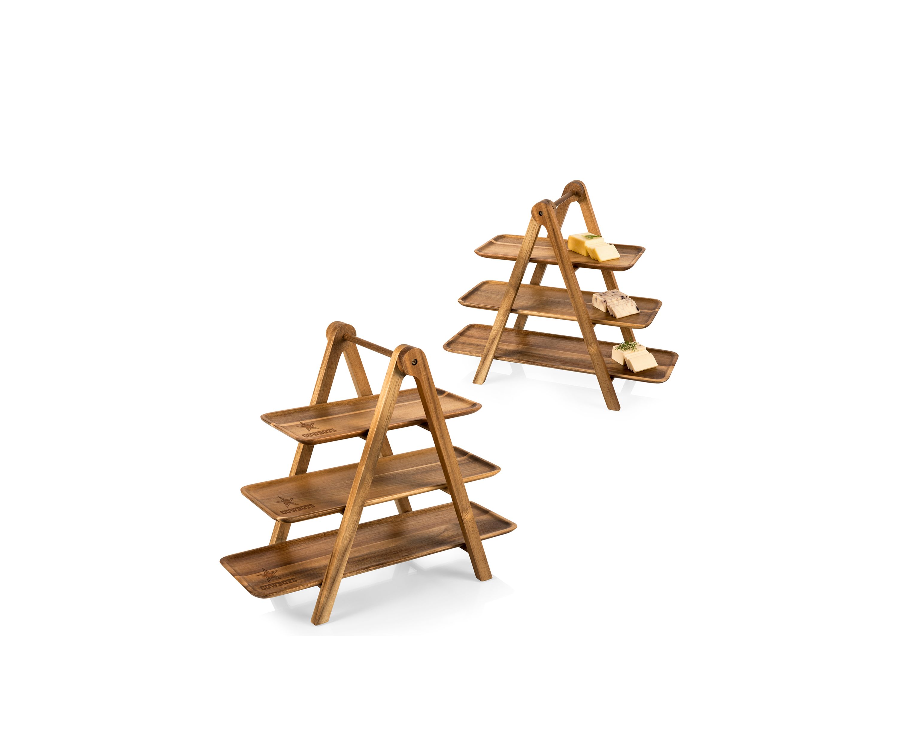 NFL Dallas Cowboys Serving Ladder - 3 Tiered Serving Station