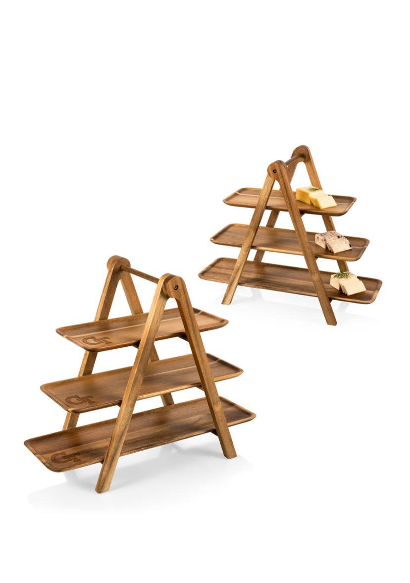 NCAA Georgia Tech Yellow Jackets Serving Ladder - 3 Tiered Serving Station
