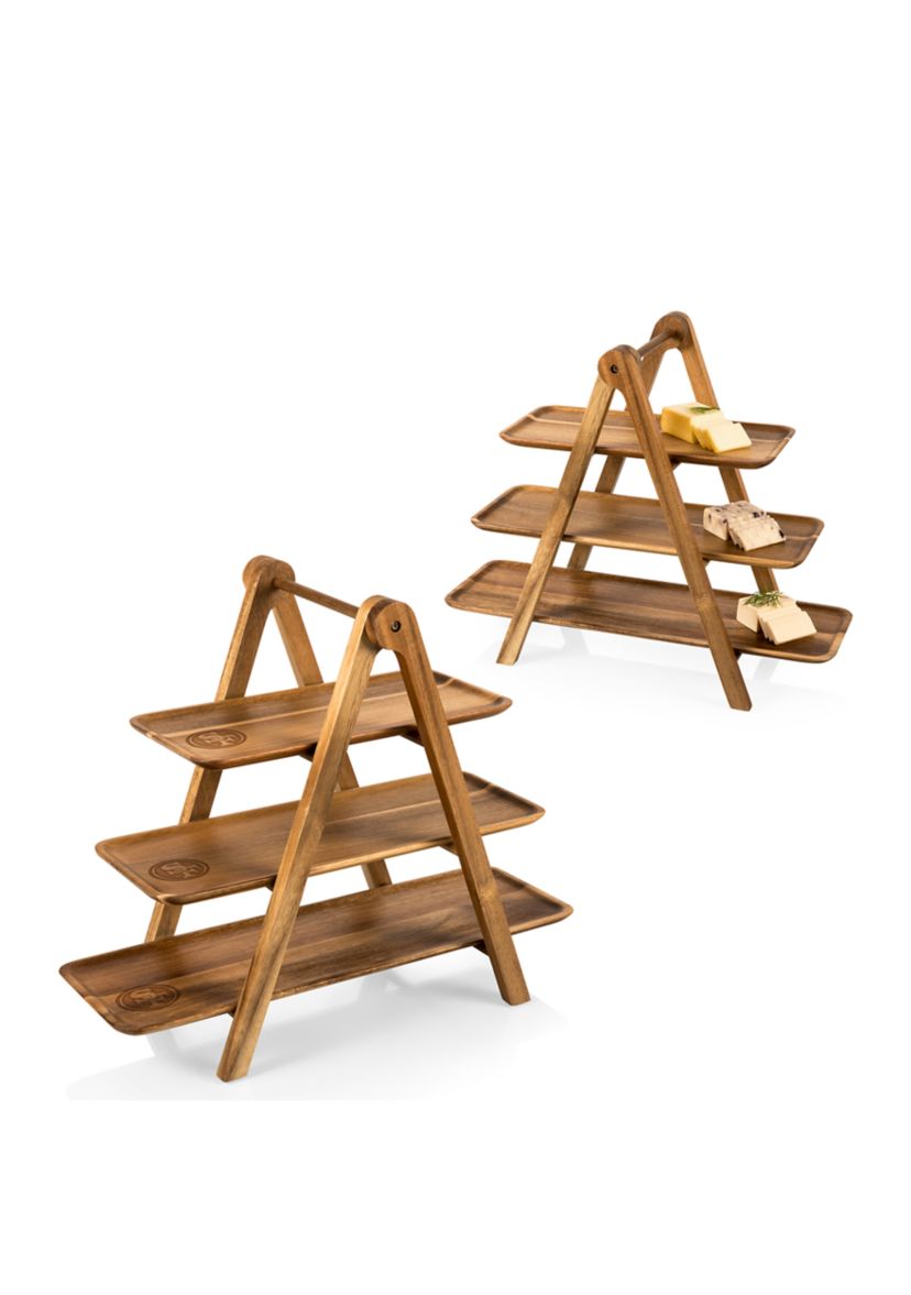 NFL San Francisco 49ers Serving Ladder - 3 Tiered Serving Station