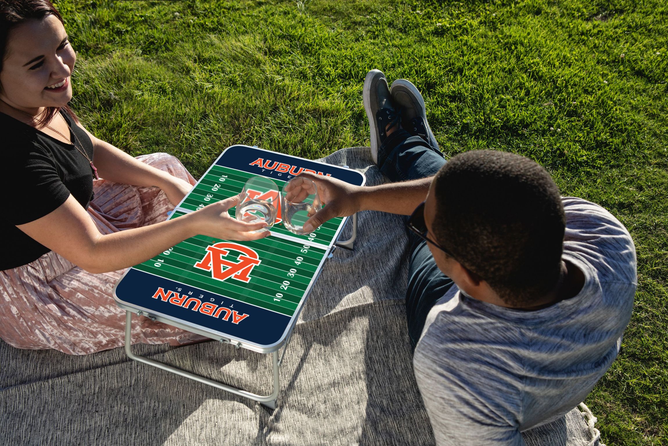 NCAA Auburn Tigers Concert Table Mini Portable Table
