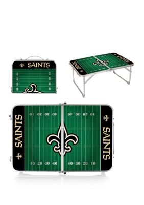 Oniva NFL New Orleans Saints Concert Table Mini Portable Table, Grey
