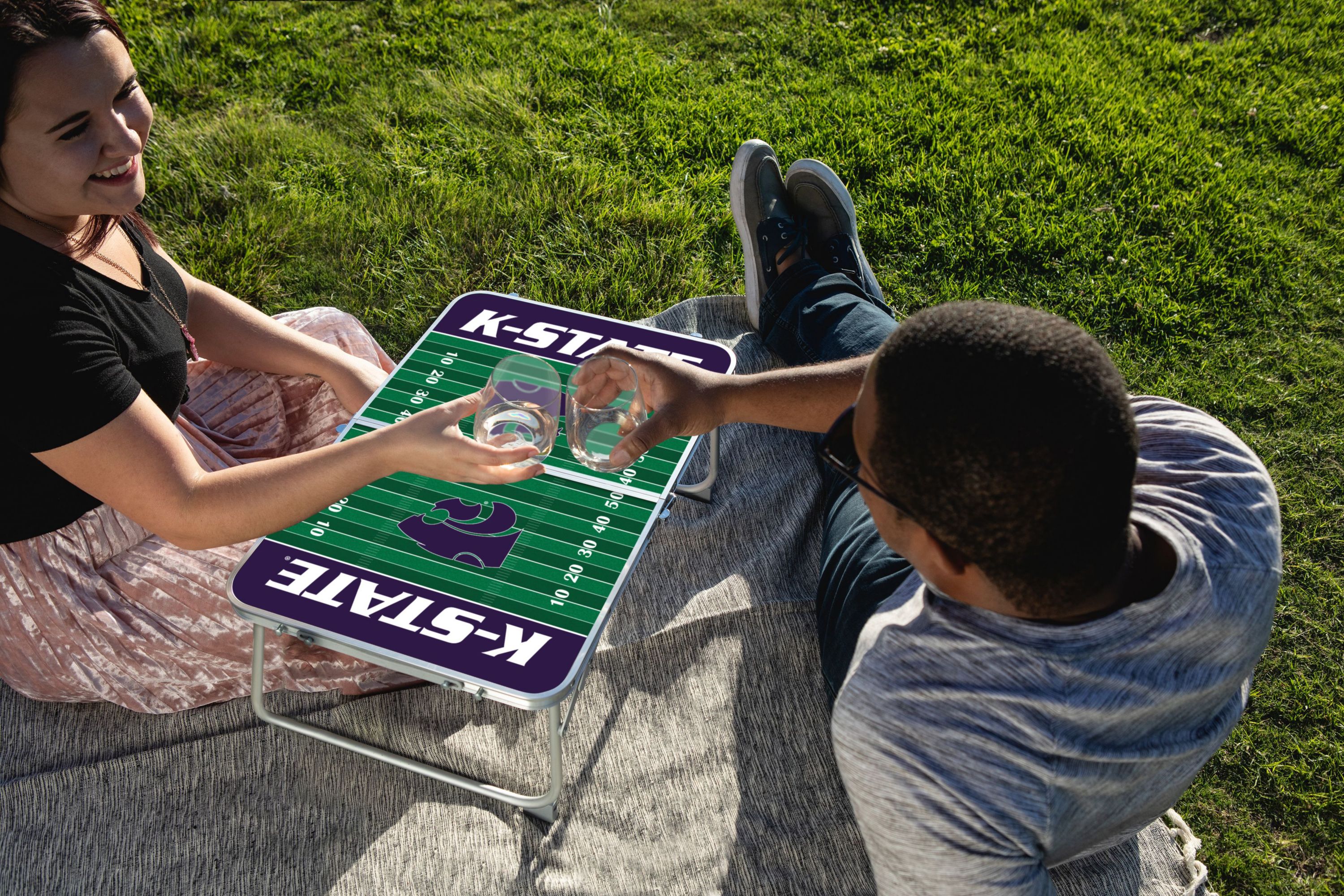 NCAA Kansas State Wildcats Concert Table Mini Portable Table