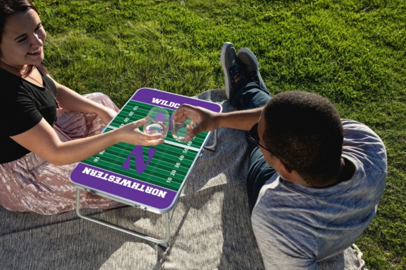NCAA Northwestern Wildcats Concert Table Mini Portable Table