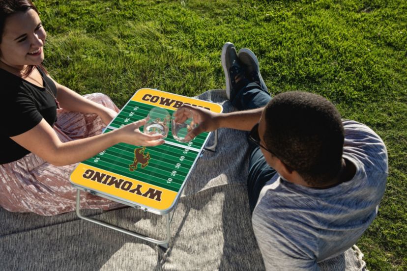 NCAA Wyoming Cowboys Concert Table Mini Portable Table
