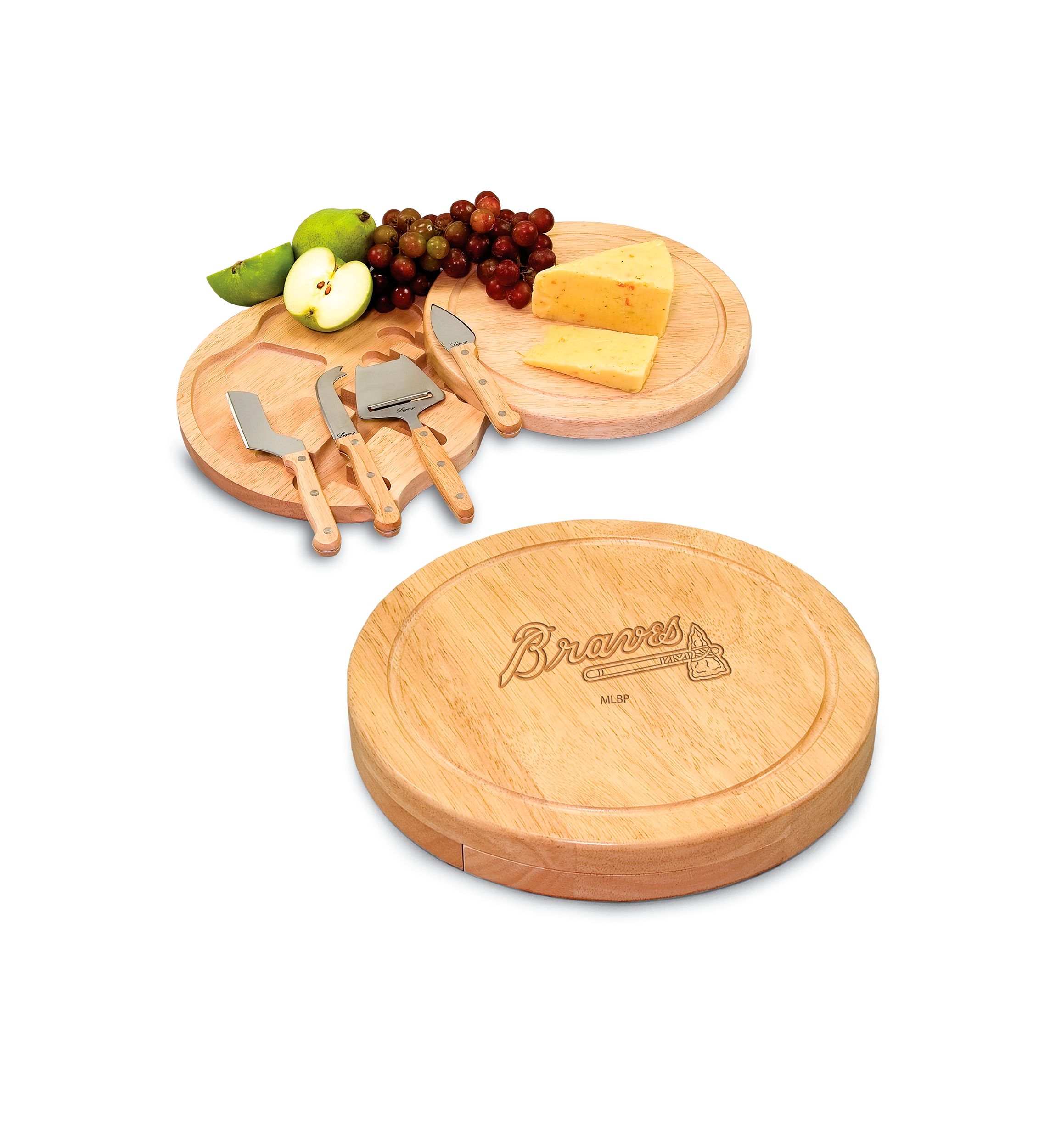 Atlanta Braves Circo Cheese Board and Tools Set