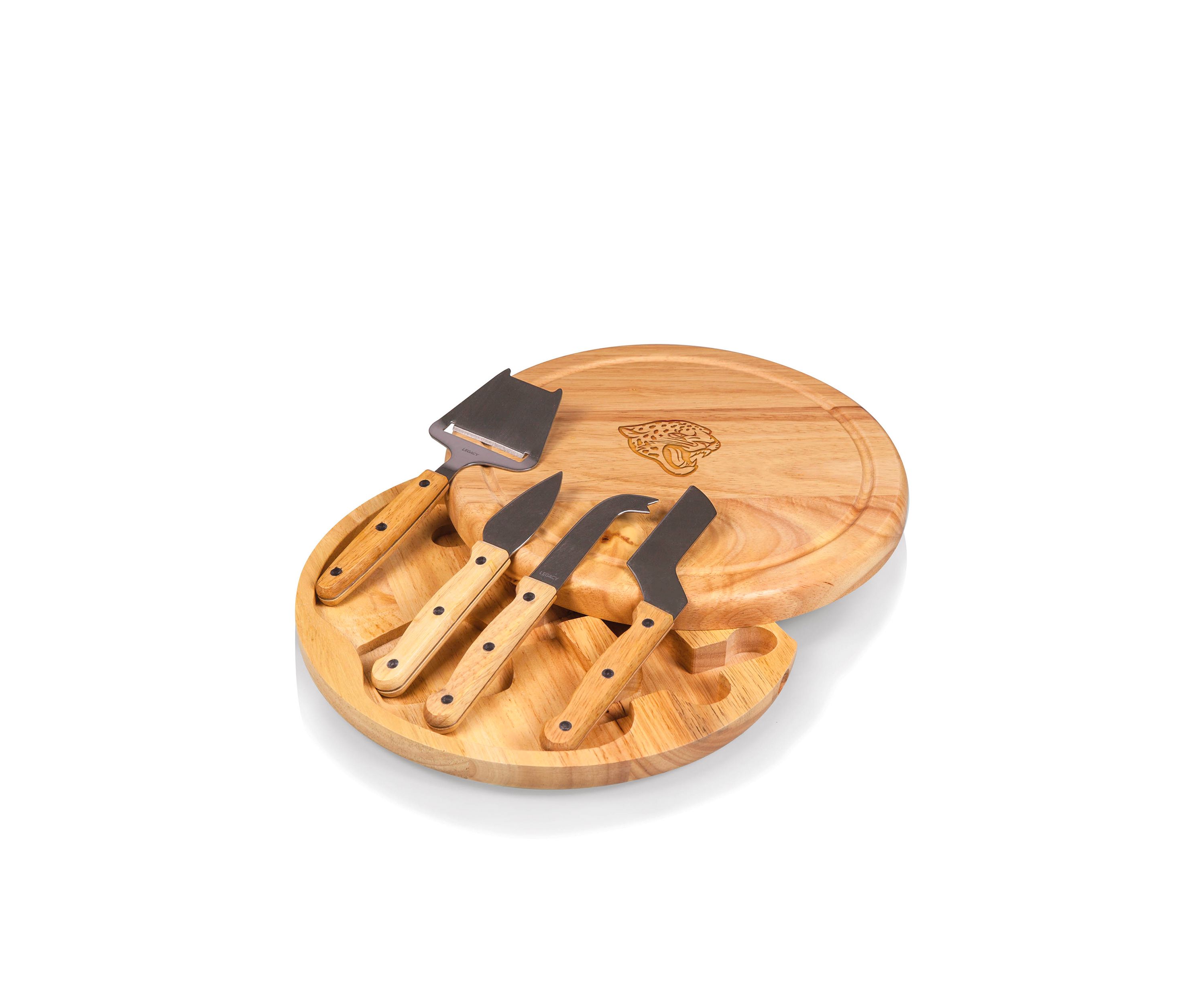 NCAA NFL Jacksonville Jaguars Circo Cheese Board and Knife Set