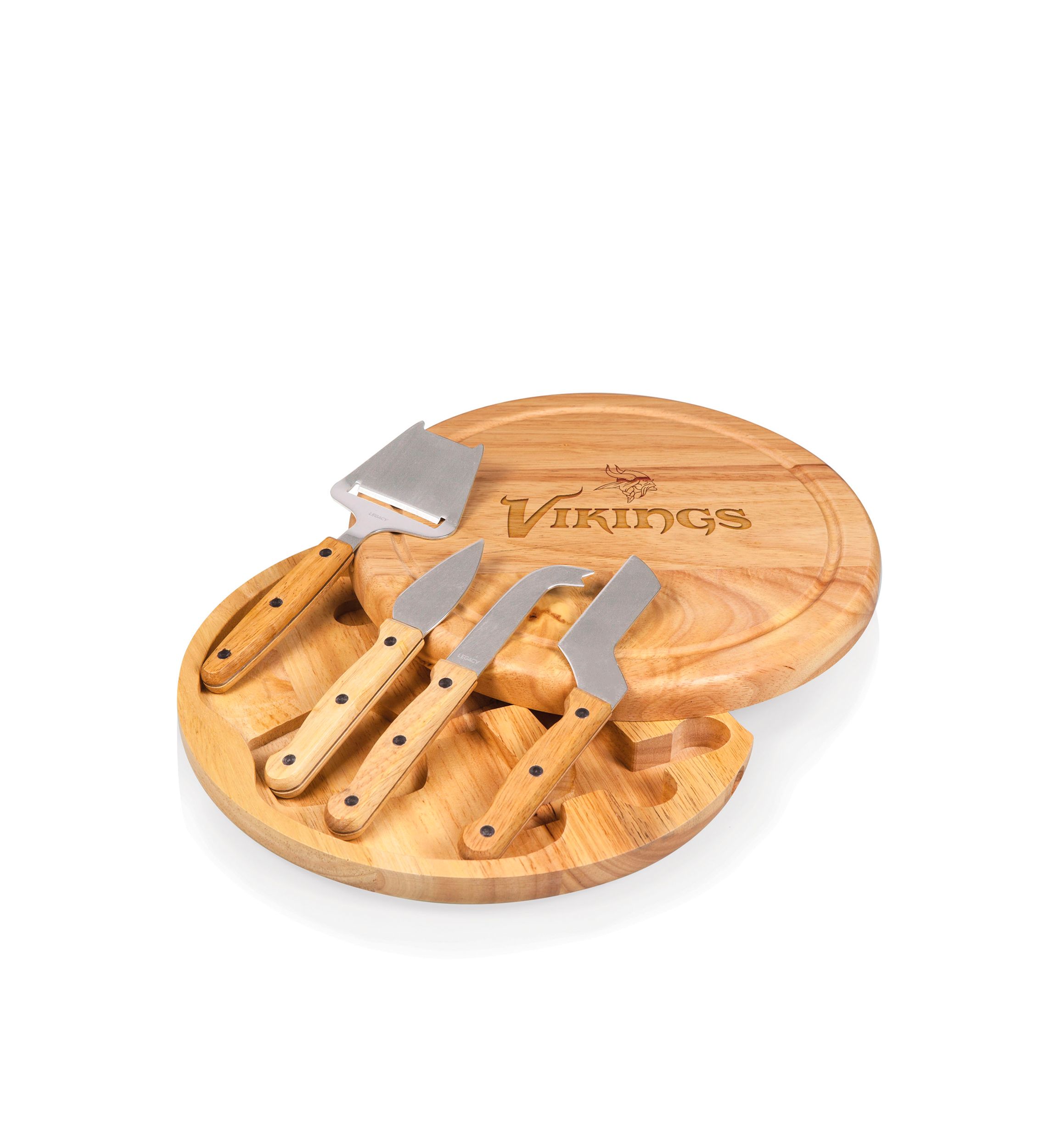 NCAA NFL Minnesota Vikings Circo Cheese Board and Knife Set