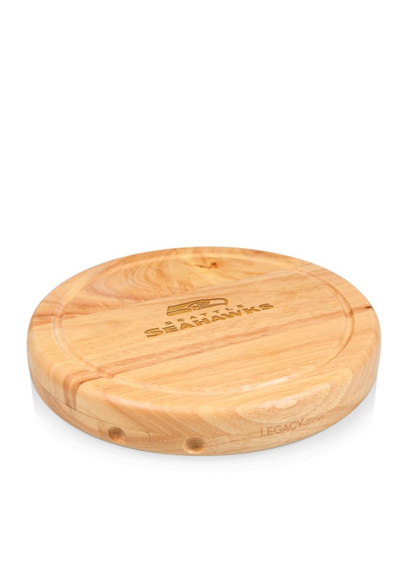 NCAA NFL Seattle Seahawks Circo Cheese Board and Knife Set