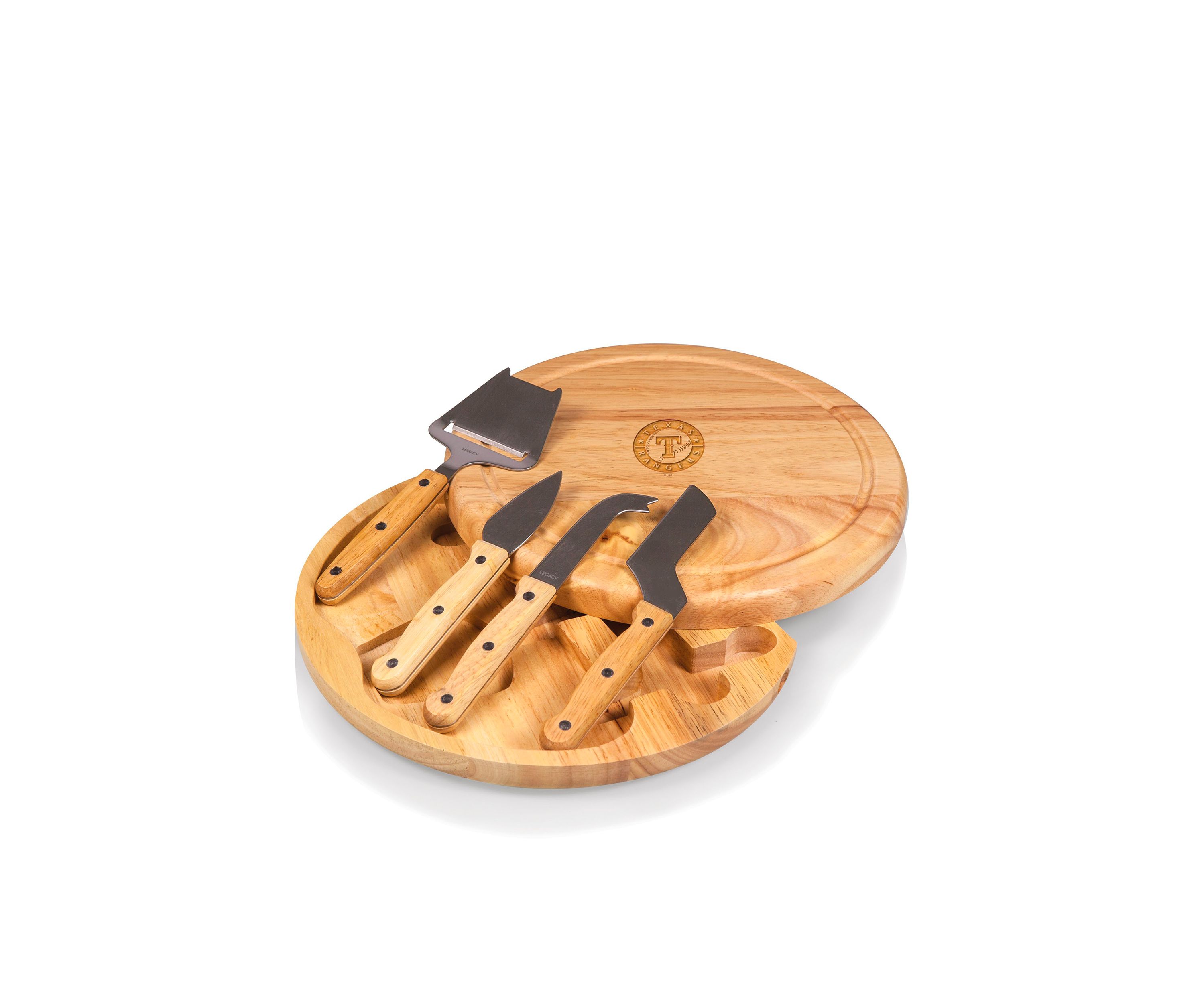 Texas Rangers Circo Cheese Board and Tools Set