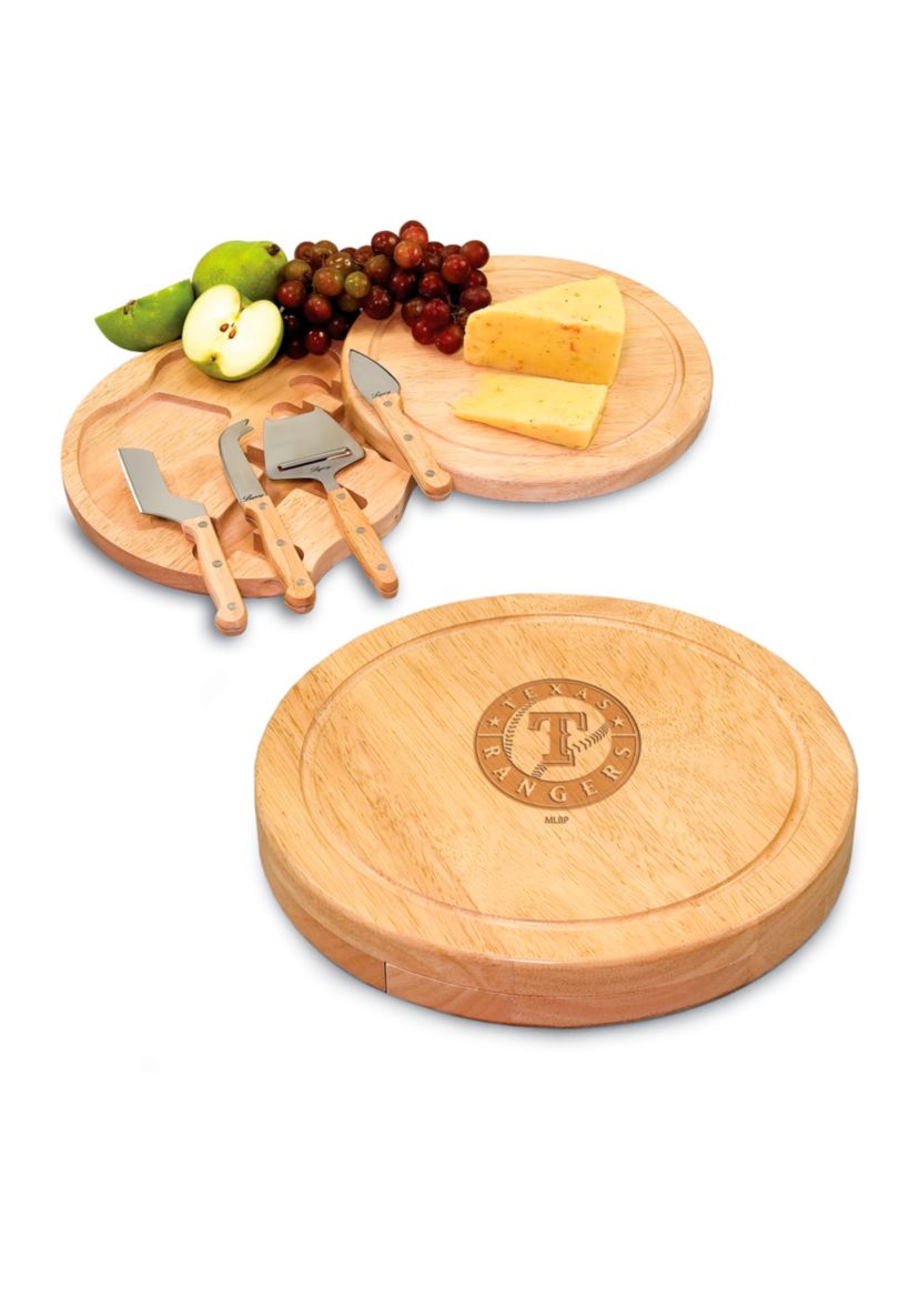 Texas Rangers Circo Cheese Board and Tools Set
