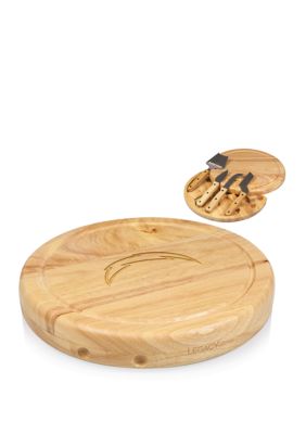 Toscana NFL Los Angeles Chargers Circo Cheese Cutting Board and Tools Set