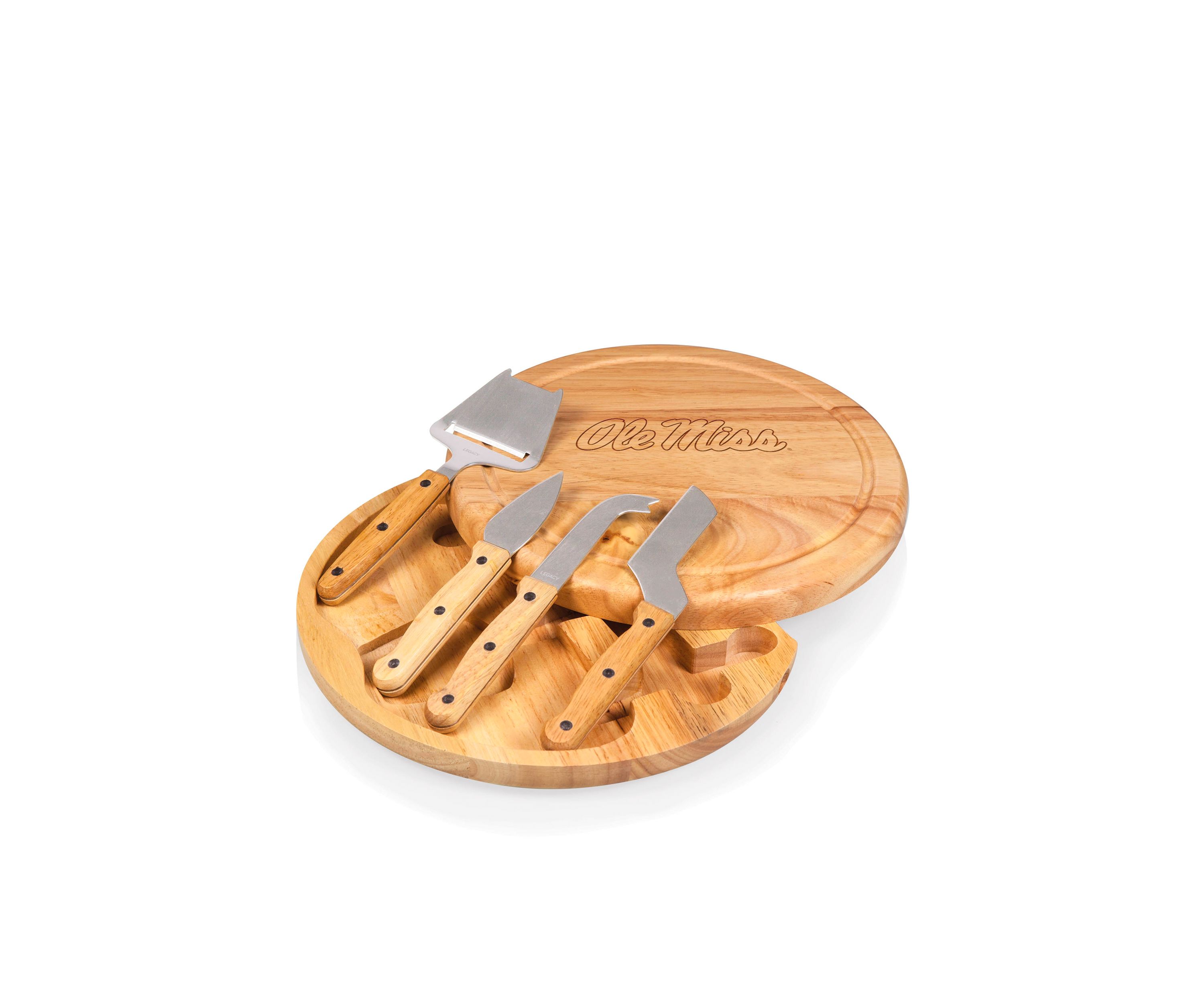 Ole Miss Rebels Circo Cheese Board and Tools Set