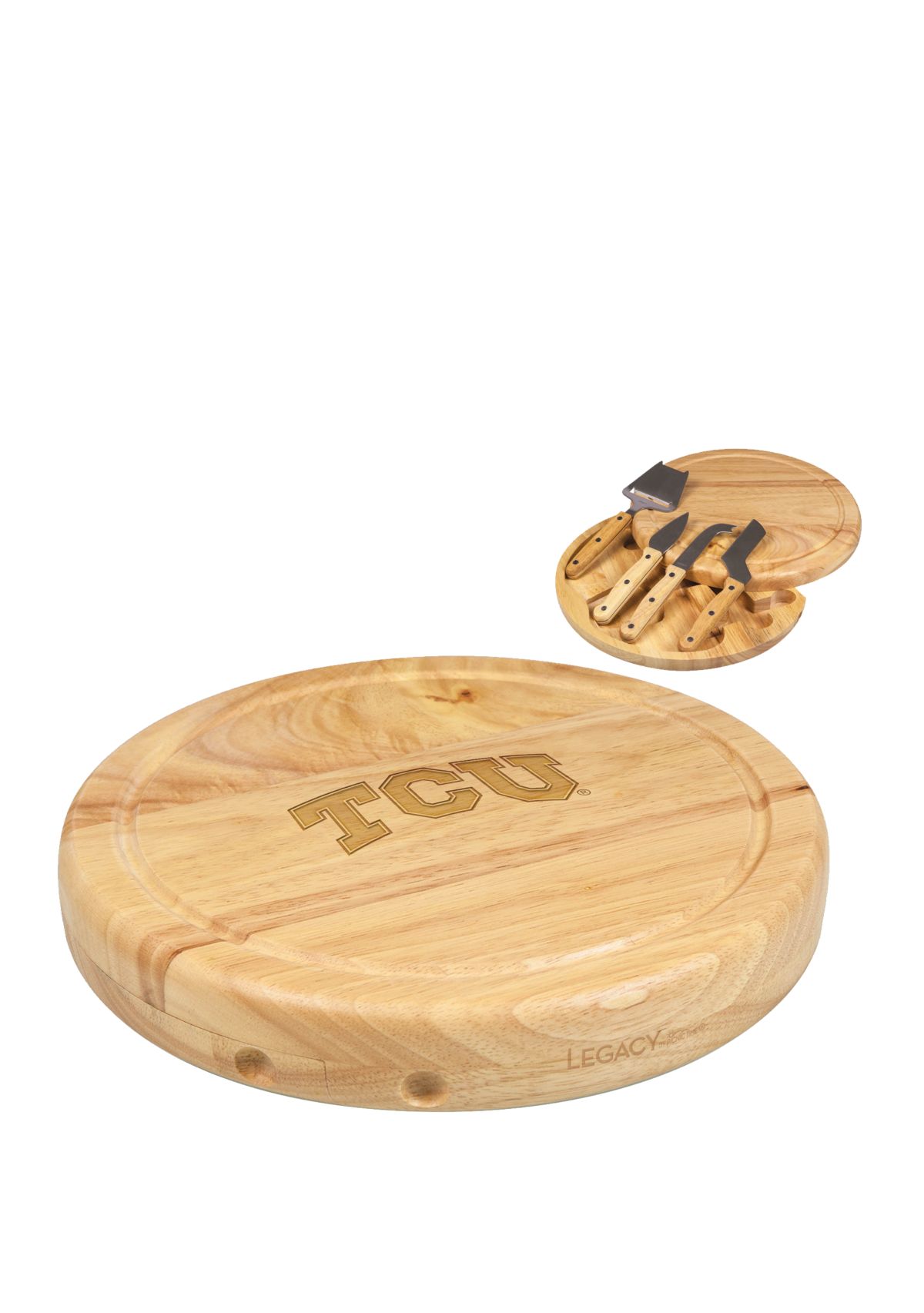 NCAA TCU Horned Frogs Circo Cheese Cutting Board & Tools Set