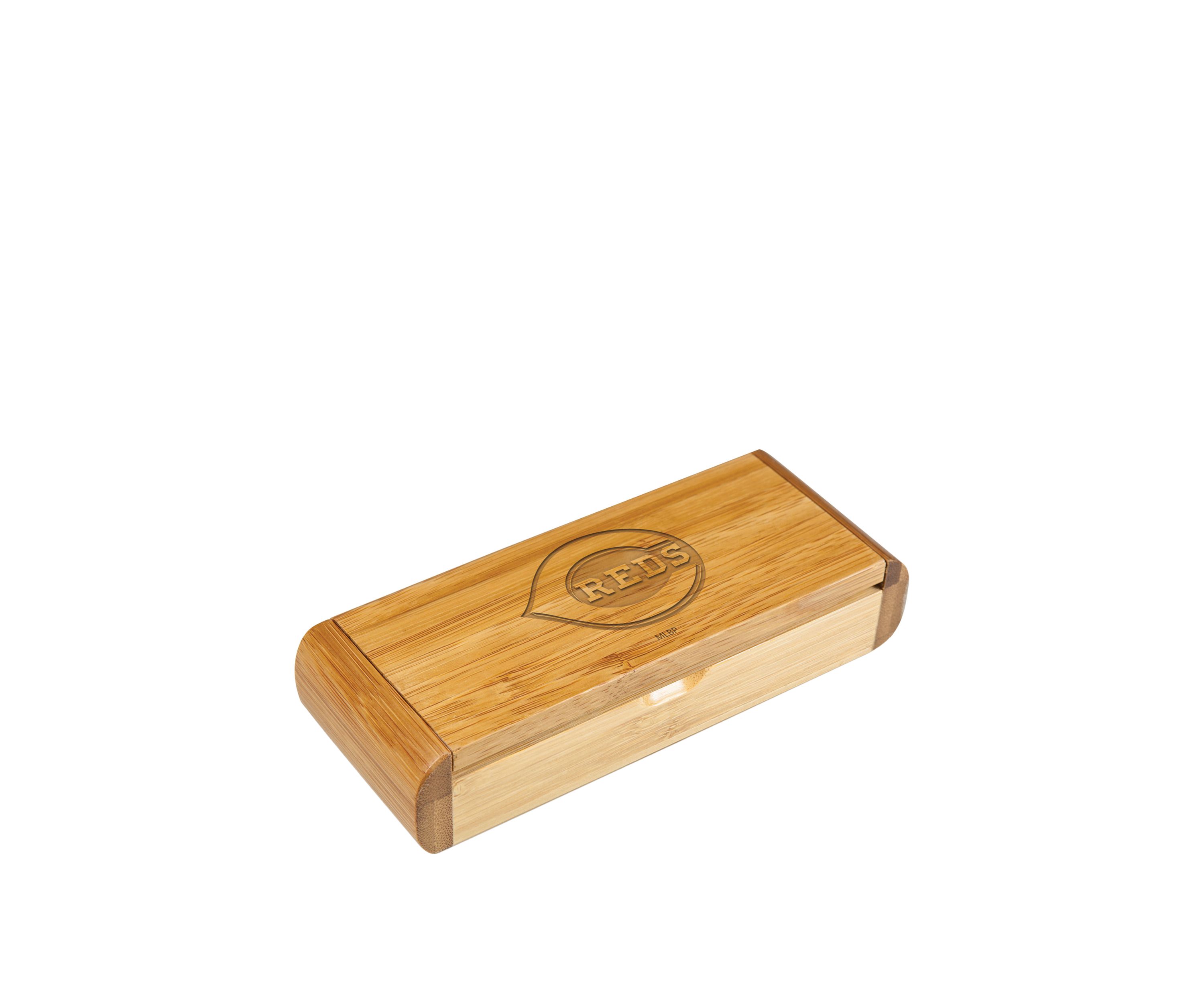 MLB Cincinnati Reds Elan Deluxe Corkscrew In Bamboo Box