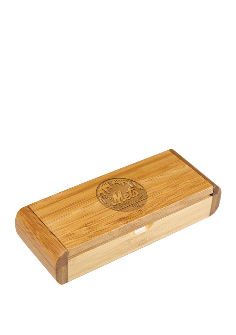 MLB New York Mets Elan Deluxe Corkscrew In Bamboo Box