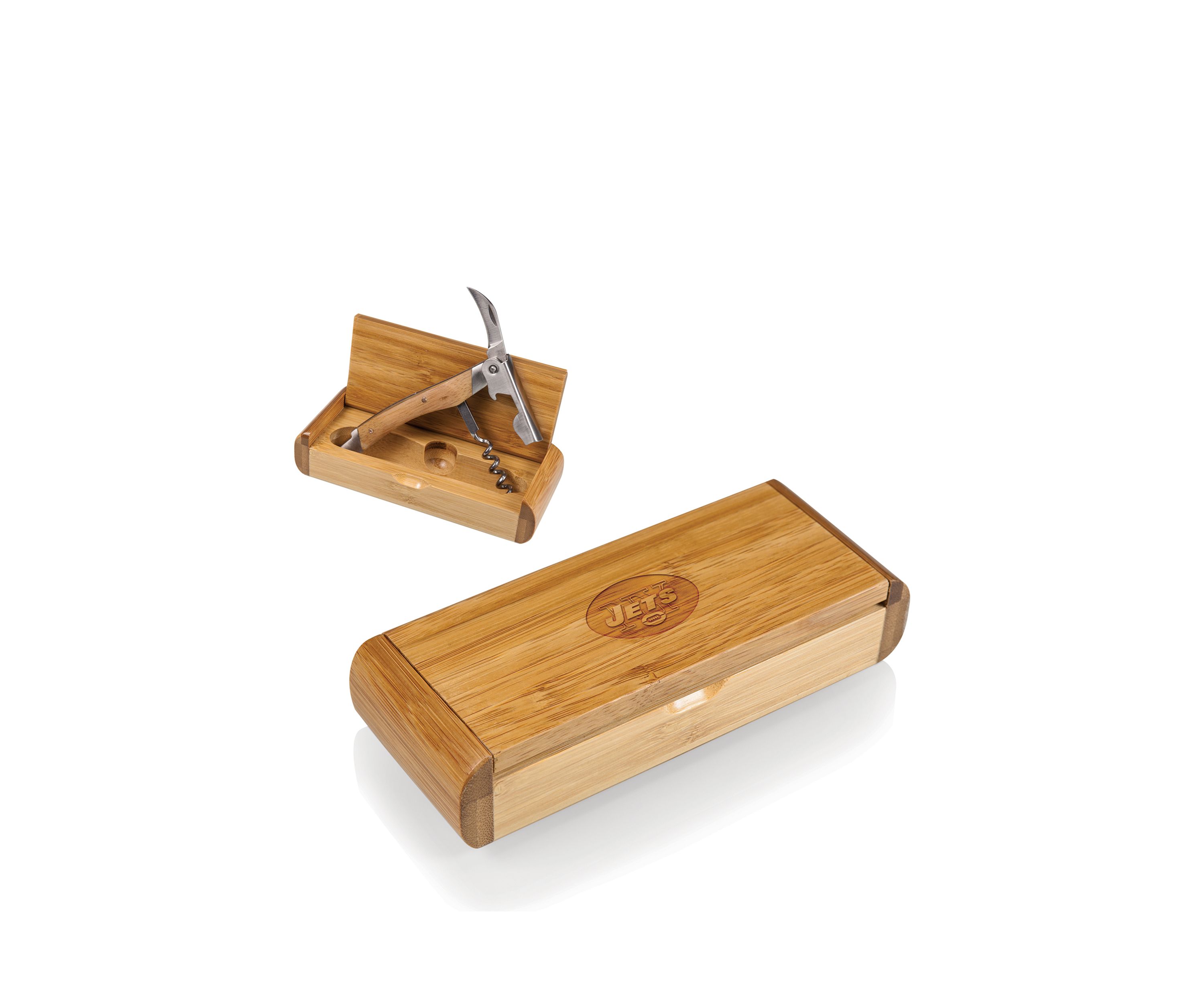 NFL New York Jets Elan Deluxe Corkscrew in Bamboo Box