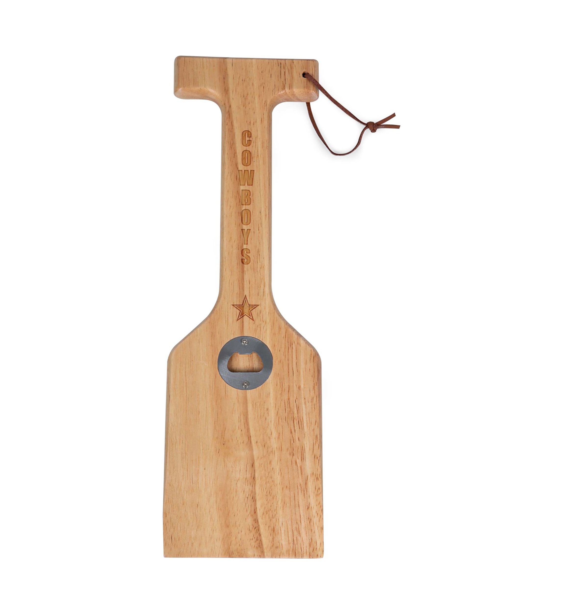 NFL Dallas Cowboys Hardwood BBQ Grill Scraper with Bottle Opener