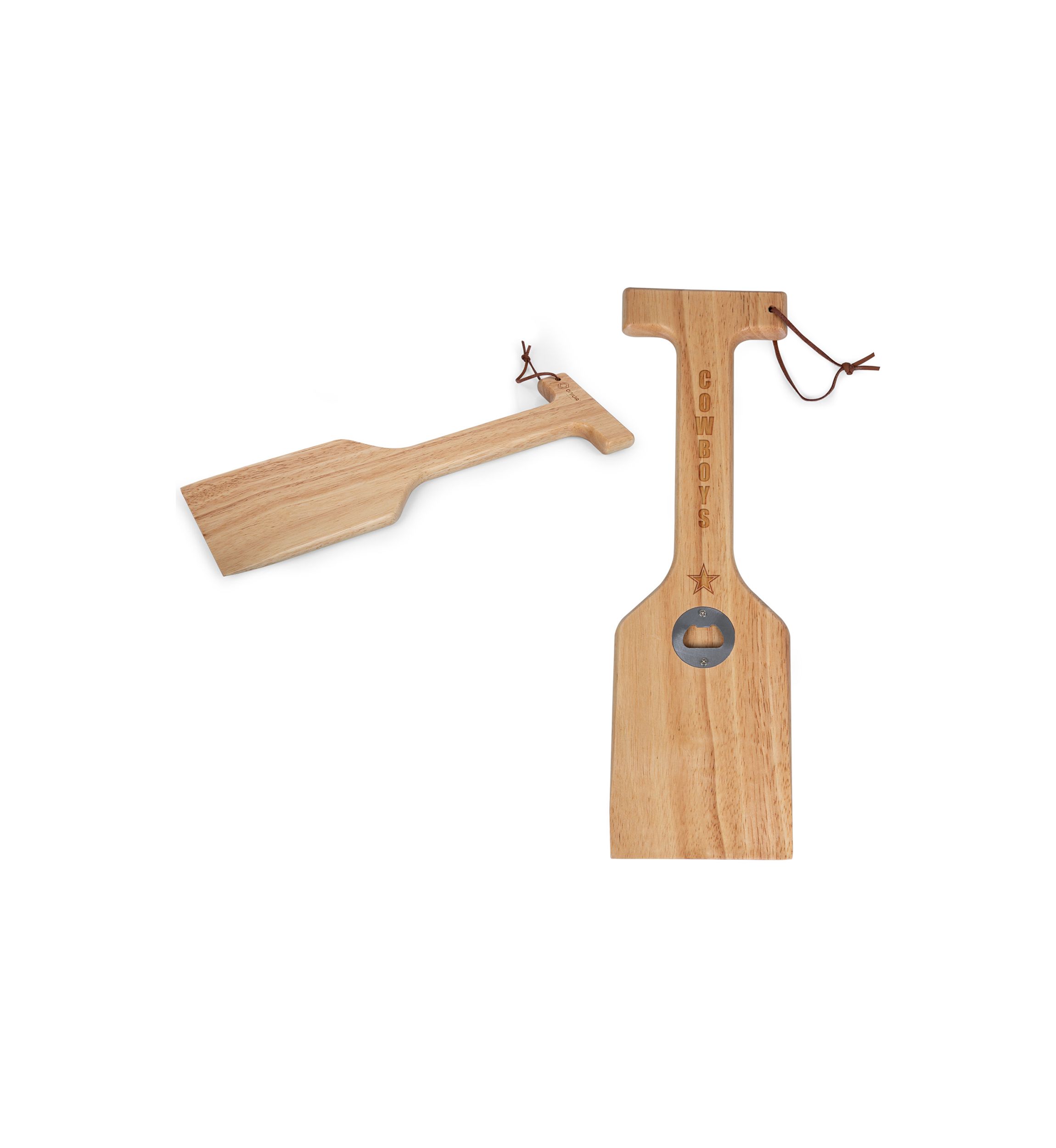 NFL Dallas Cowboys Hardwood BBQ Grill Scraper with Bottle Opener