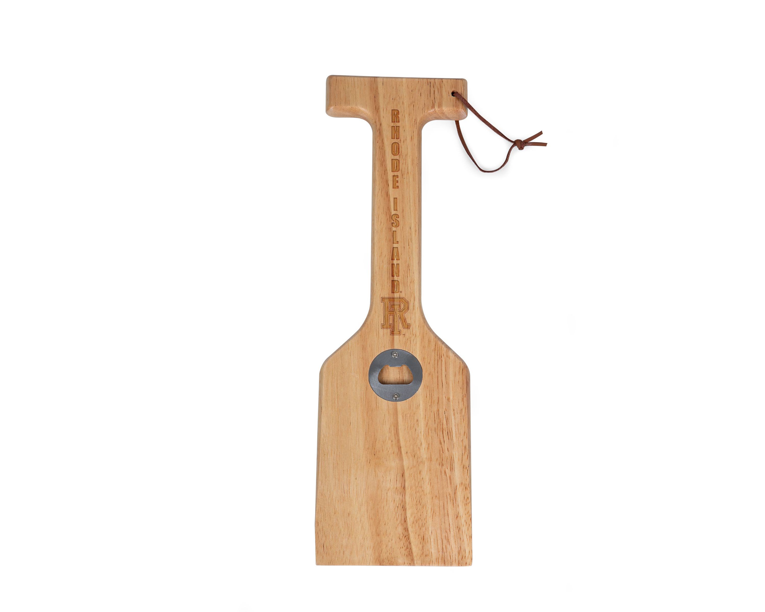 NCAA Rhode Island Rams Hardwood BBQ Grill Scraper with Bottle Opener