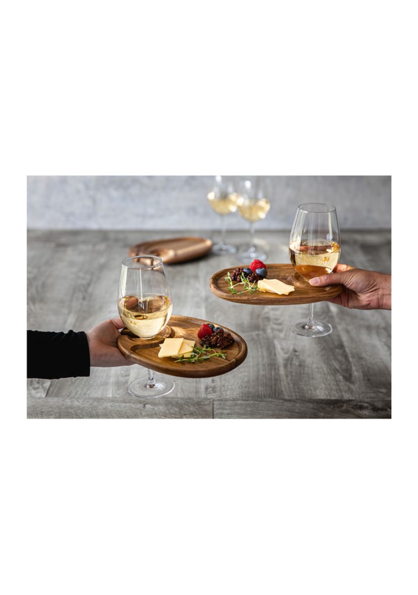 Wine Appetizer Plate Set of 4 