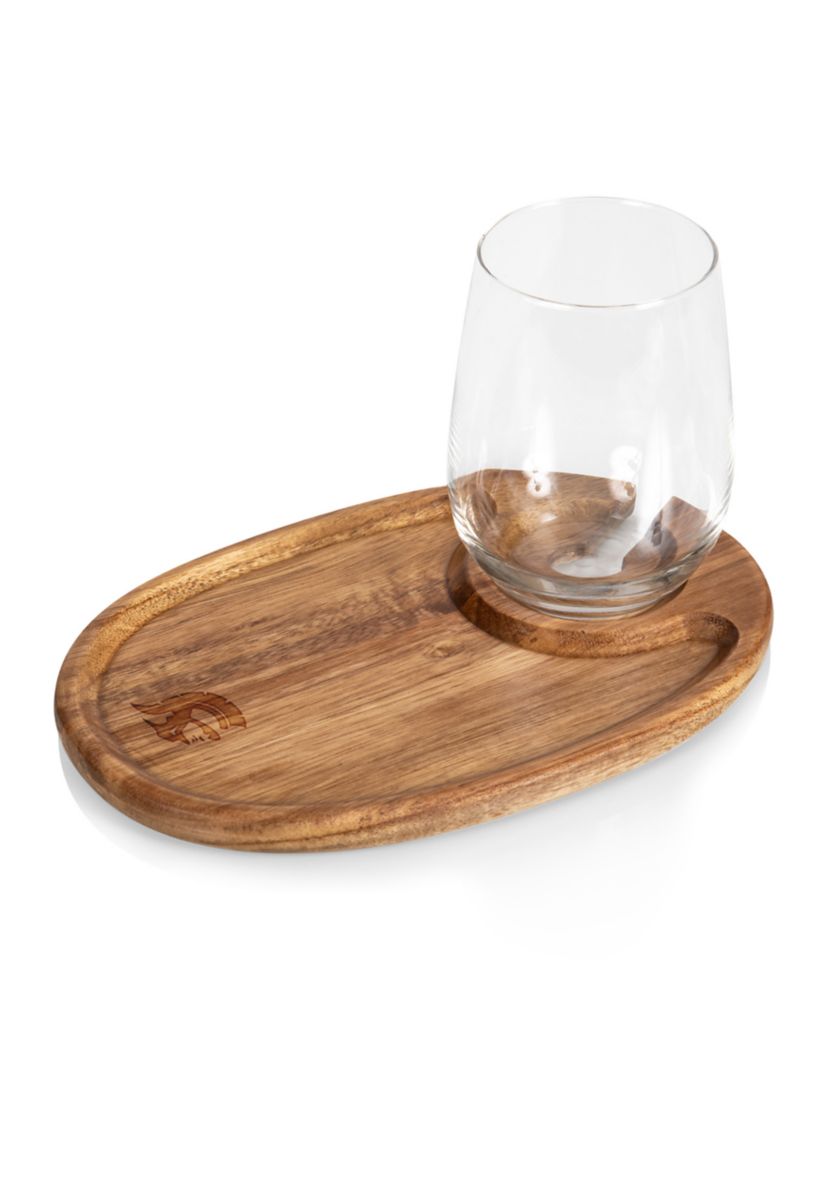 NCAA USC Trojans Wine Appetizer Plate Set 