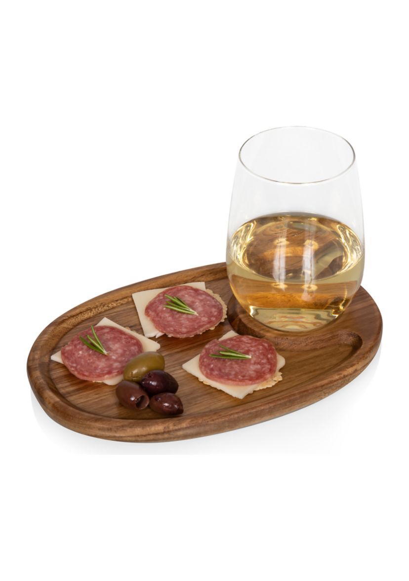 NCAA USC Trojans Wine Appetizer Plate Set 