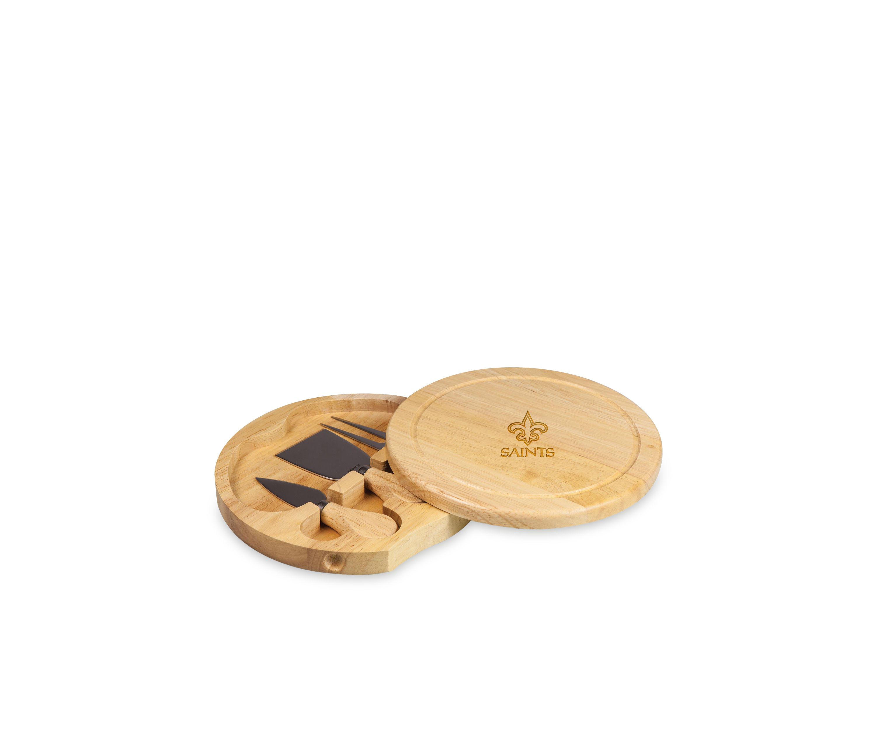 New Orleans Saints Brie Cheese Board and Tools Set