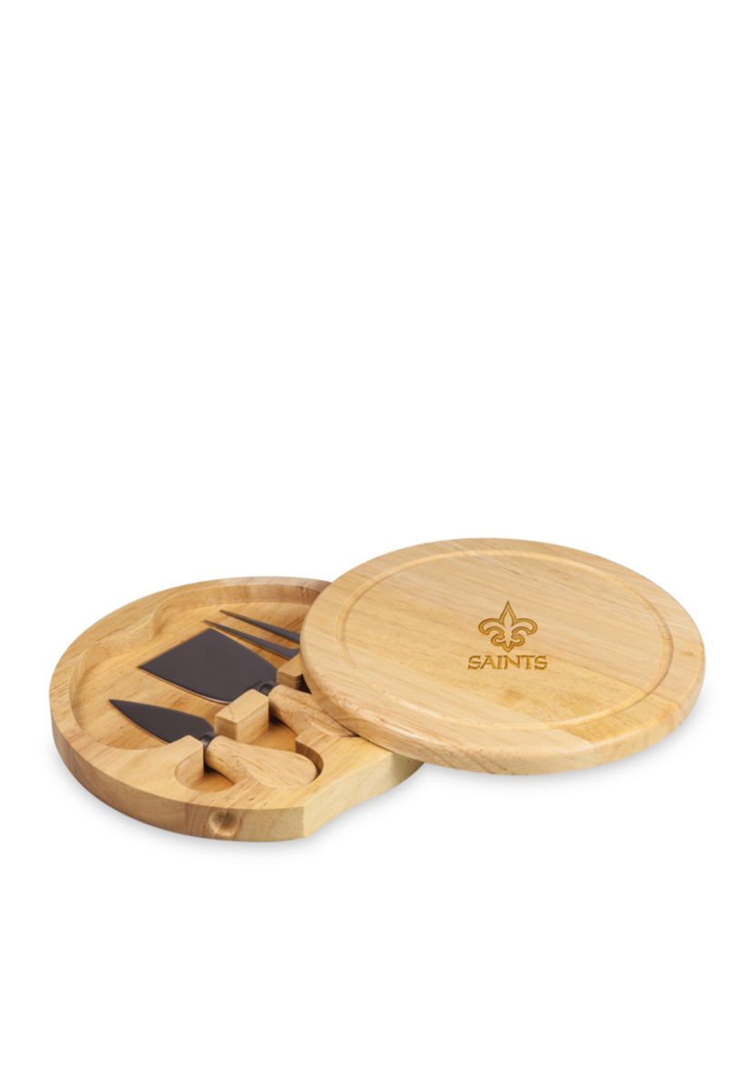 New Orleans Saints Brie Cheese Board and Tools Set