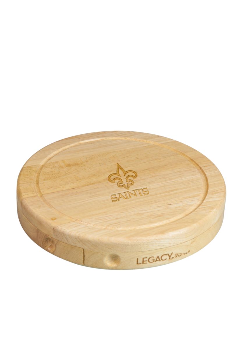 New Orleans Saints Brie Cheese Board and Tools Set