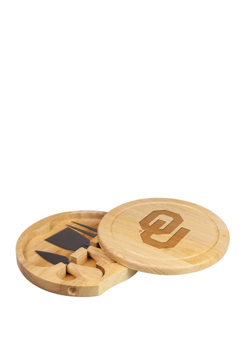 NCAA Oklahoma Sooners Brie Cheese Cutting Board & Tools Set