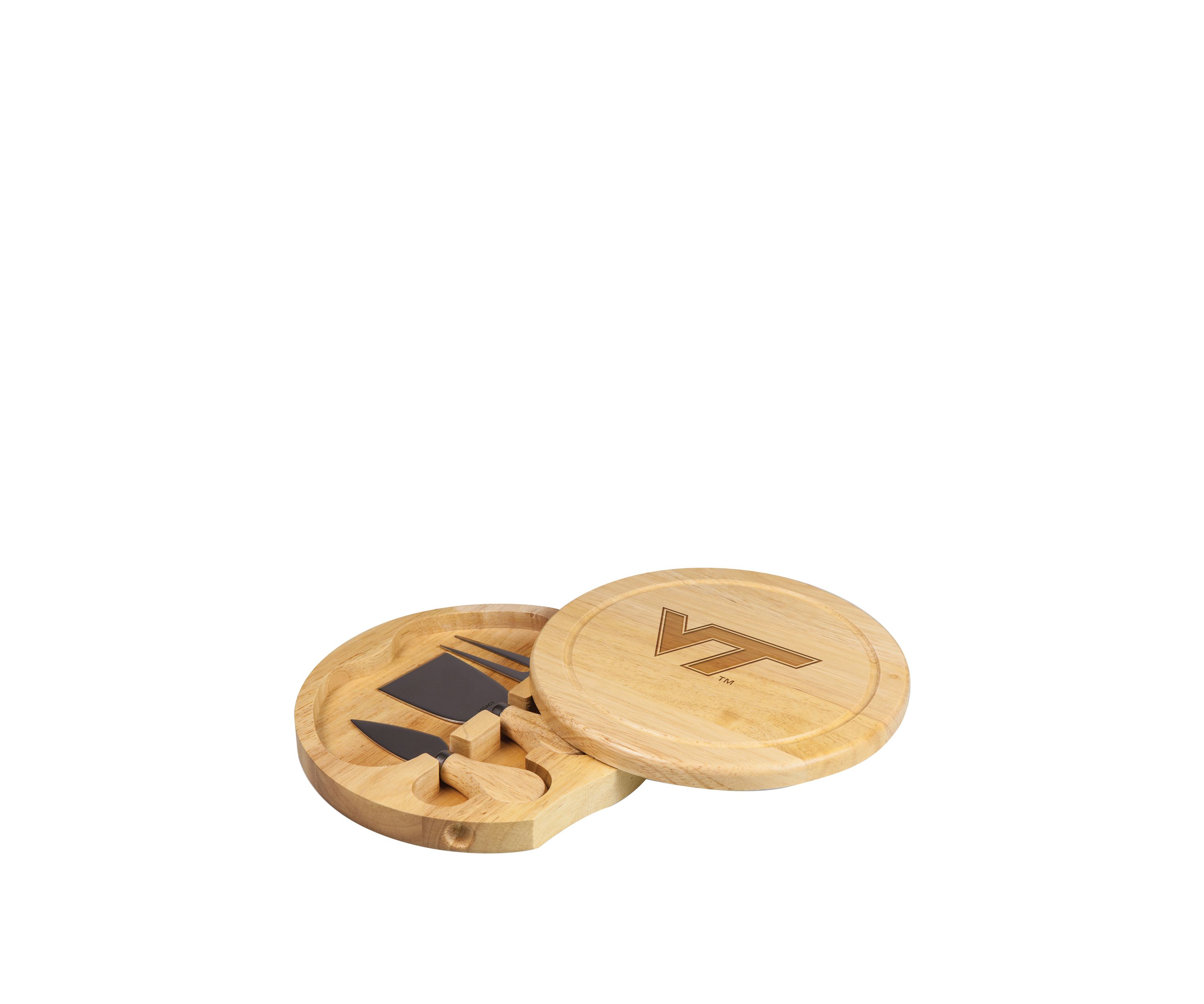 NCAA Virginia Tech Hokies Brie Cheese Cutting Board & Tools Set