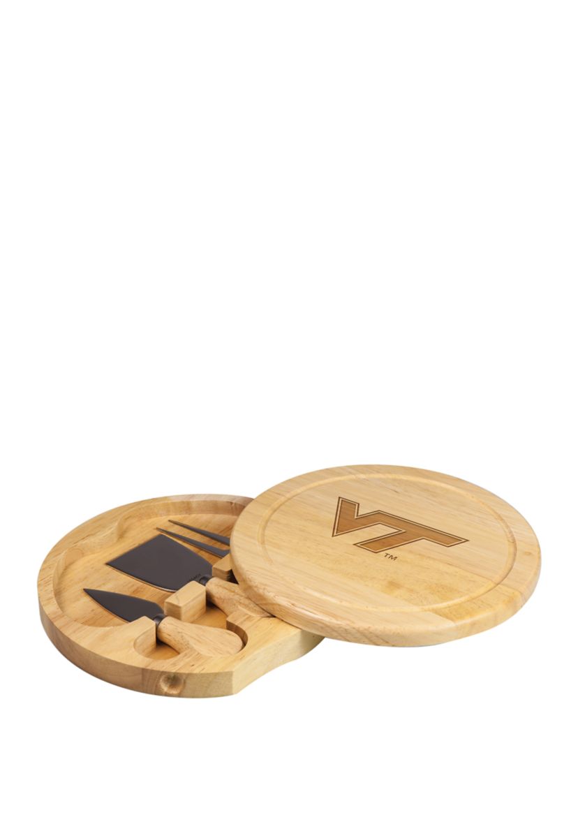NCAA Virginia Tech Hokies Brie Cheese Cutting Board & Tools Set