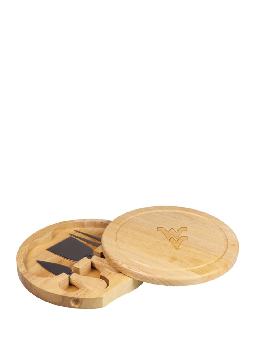 NCAA West Virginia Mountaineers Brie Cheese Cutting Board & Tools Set