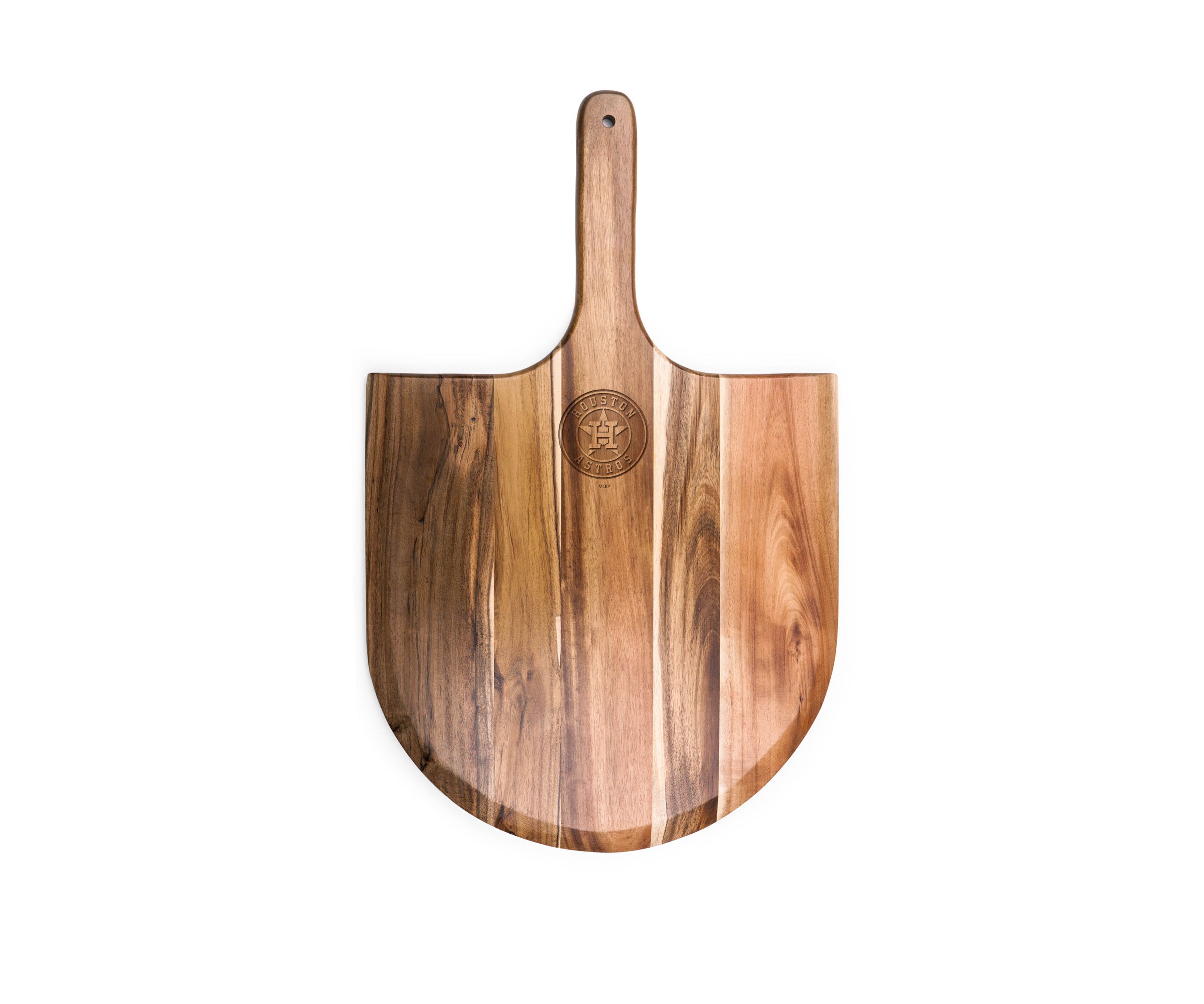 MLB Houston Astros Acacia Pizza Peel Serving Paddle