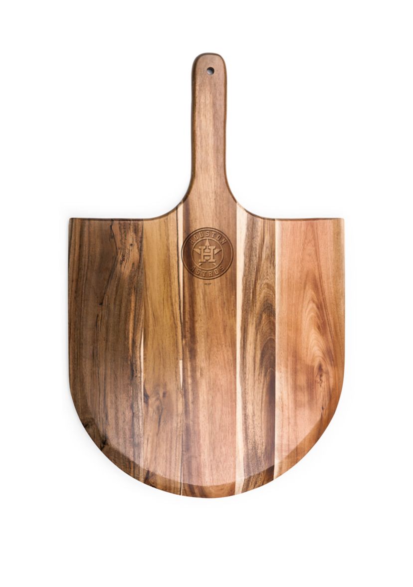 MLB Houston Astros Acacia Pizza Peel Serving Paddle