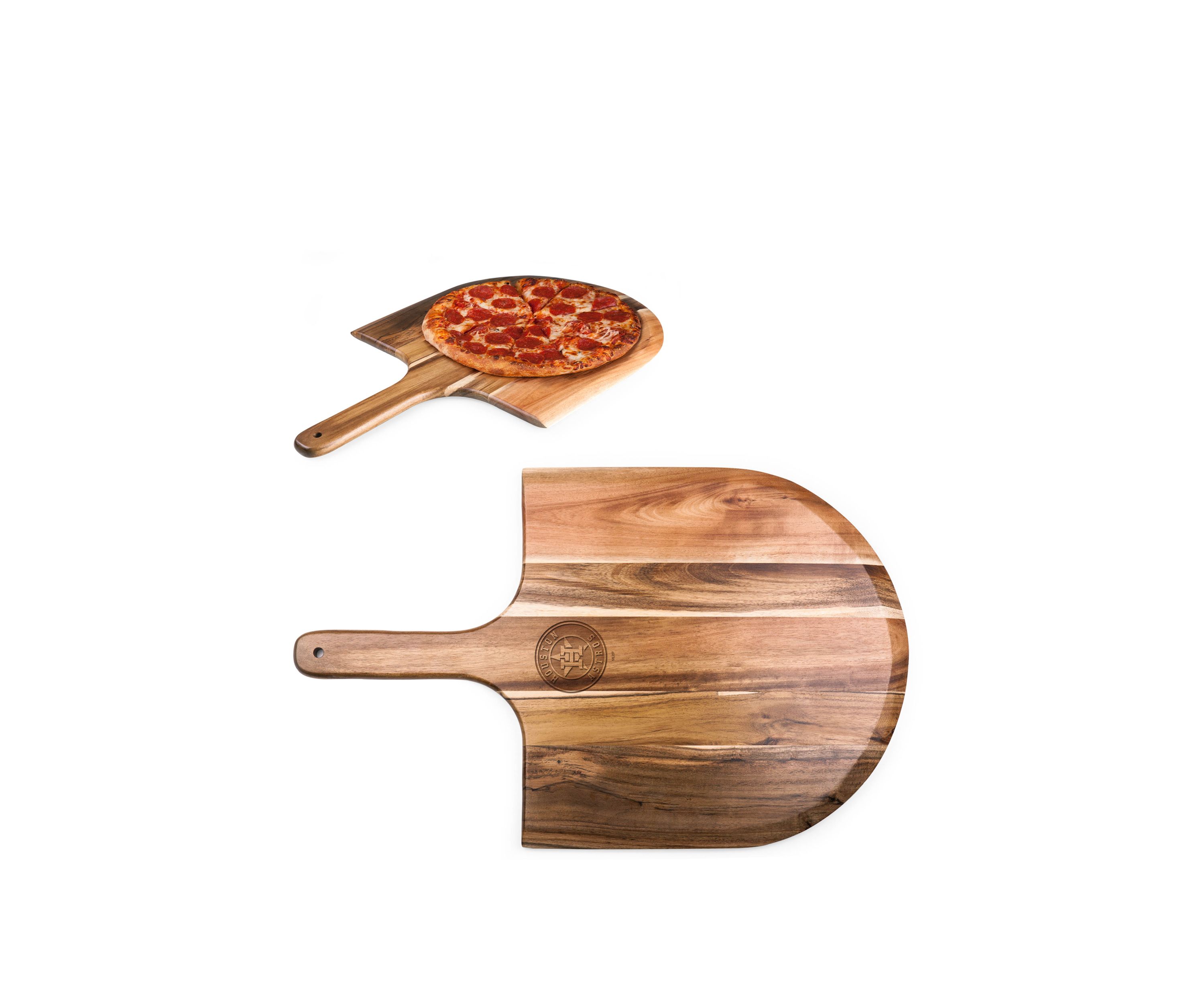 MLB Houston Astros Acacia Pizza Peel Serving Paddle